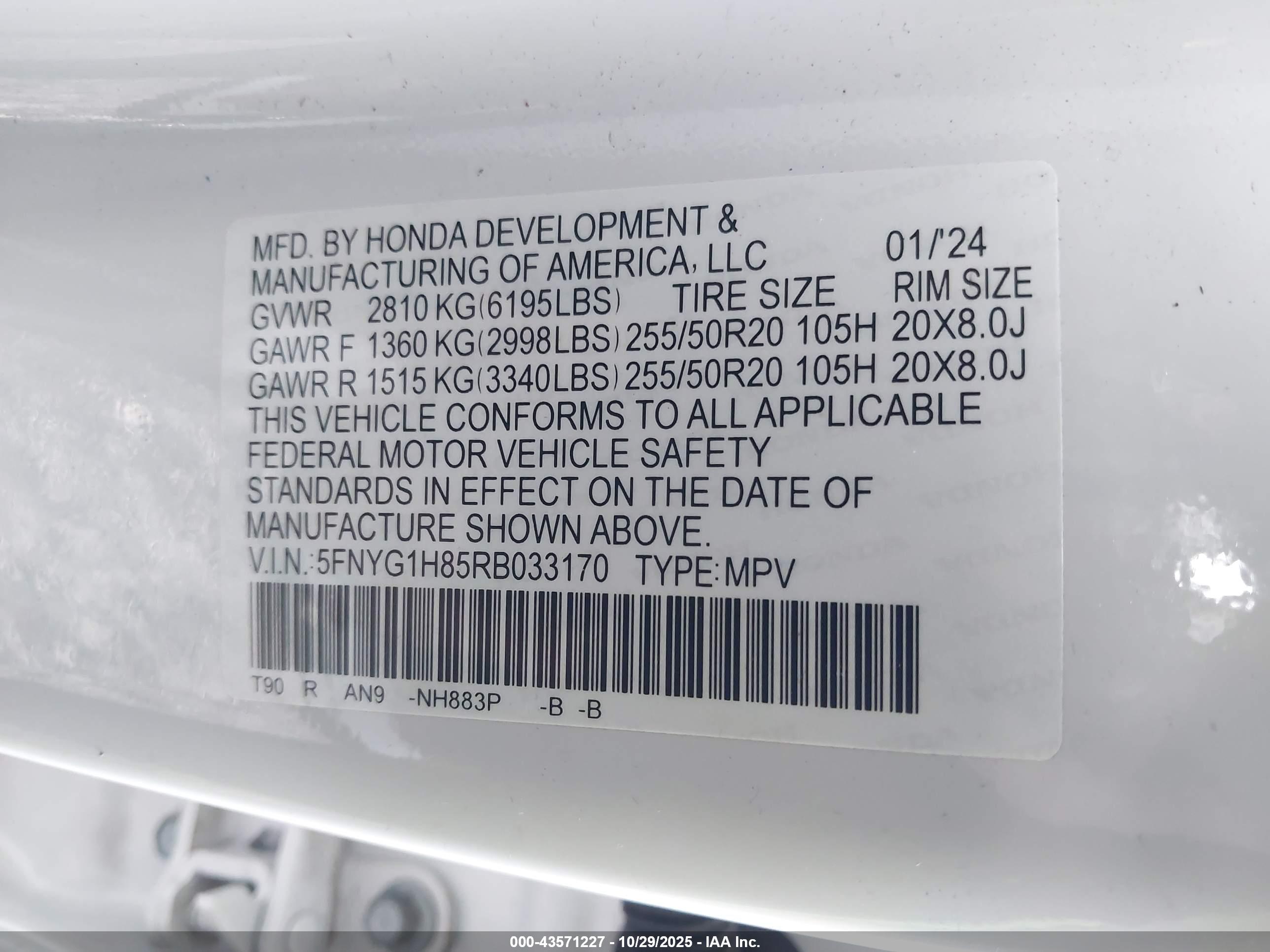 HONDA PILOT image 9