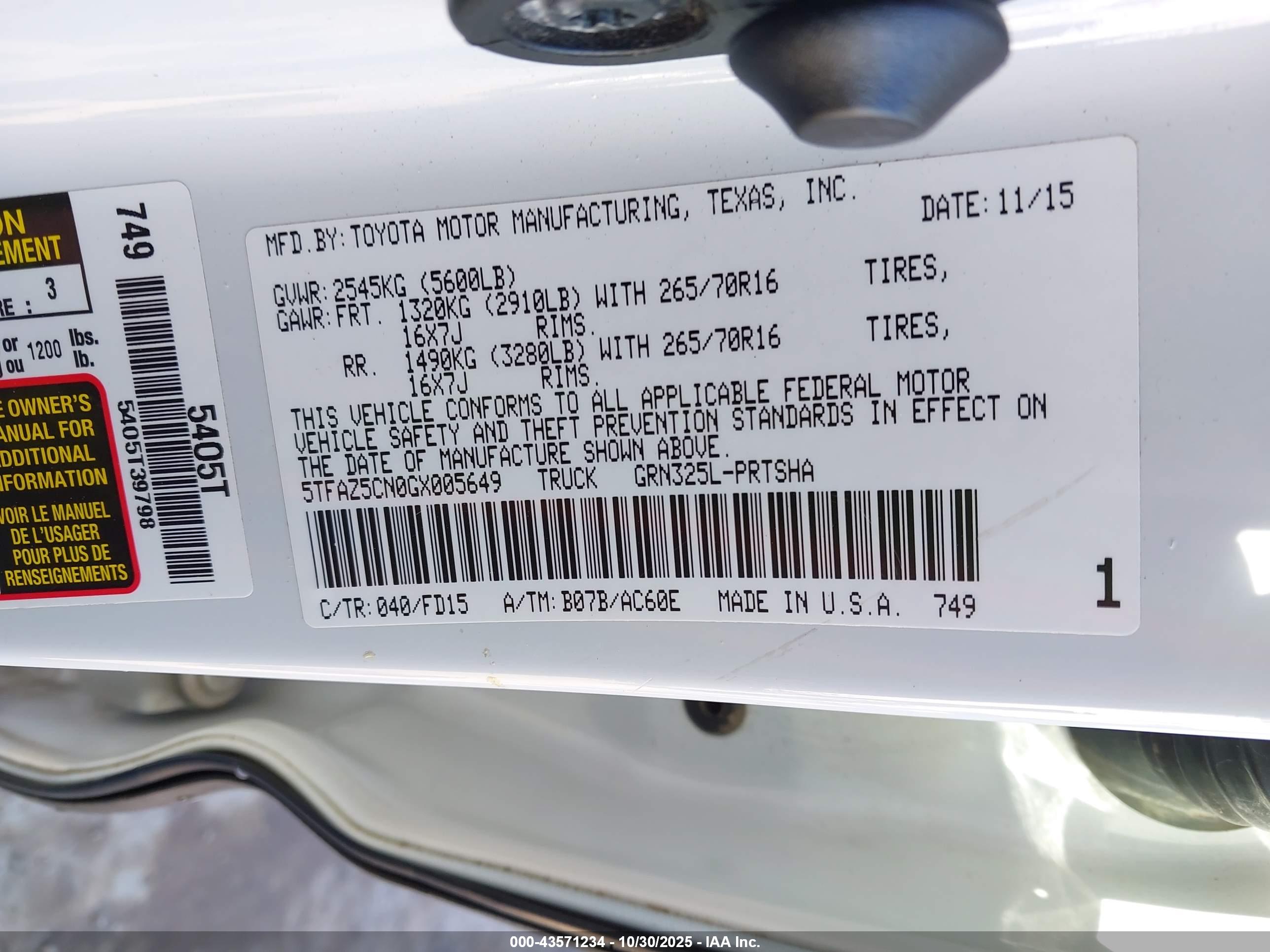 TOYOTA TACOMA image 9