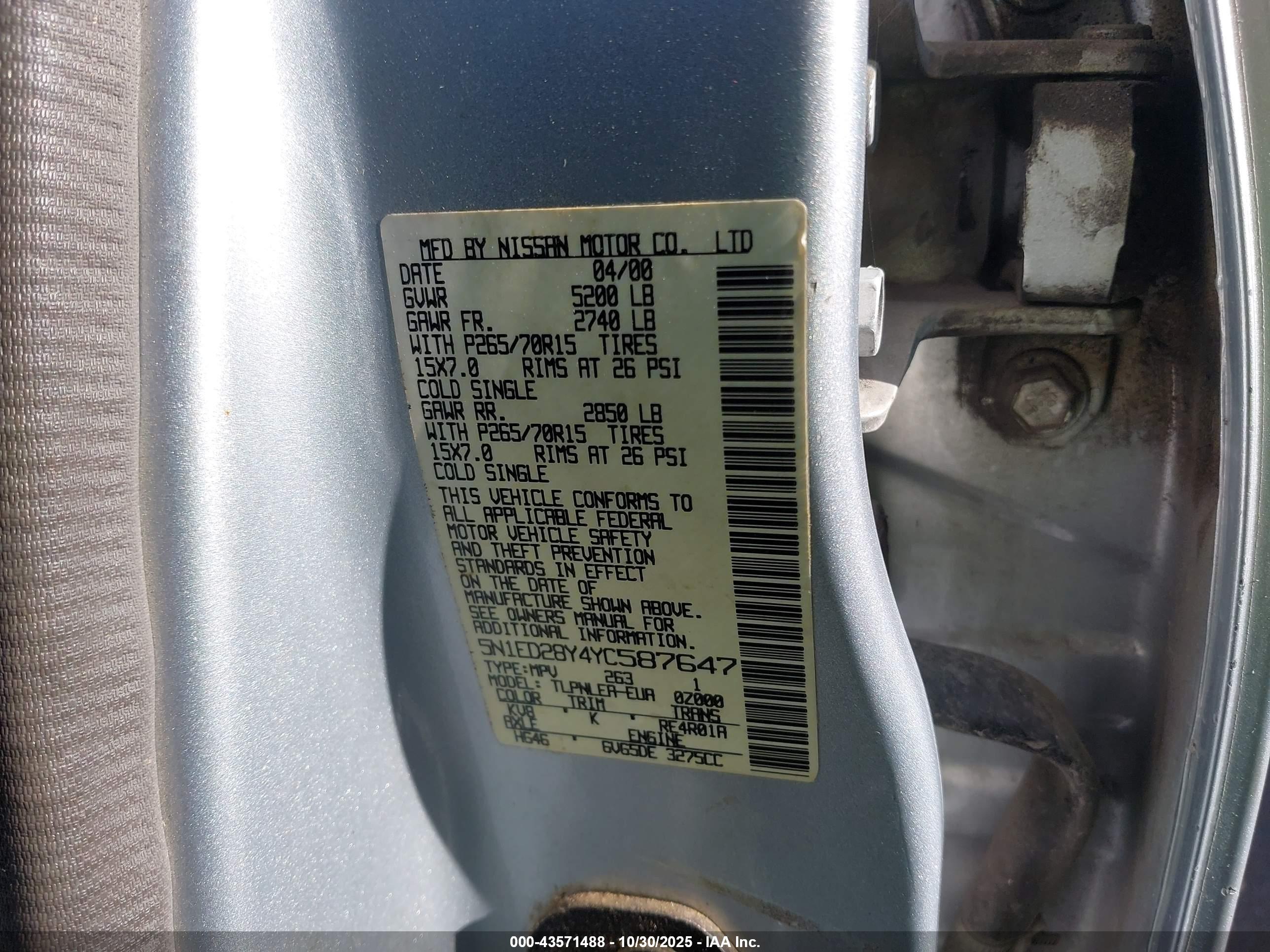 NISSAN XTERRA image 9