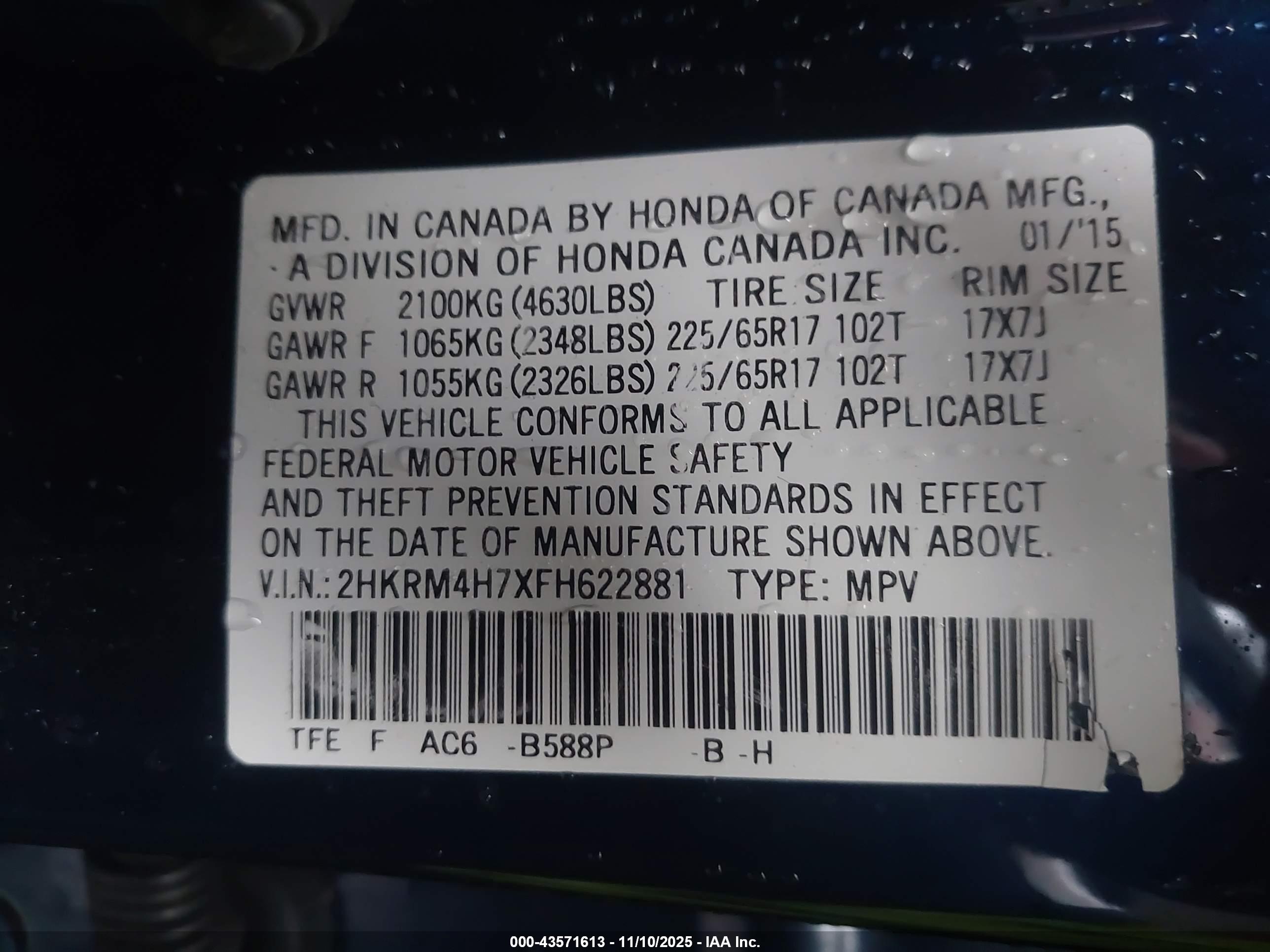 HONDA CR-V image 9