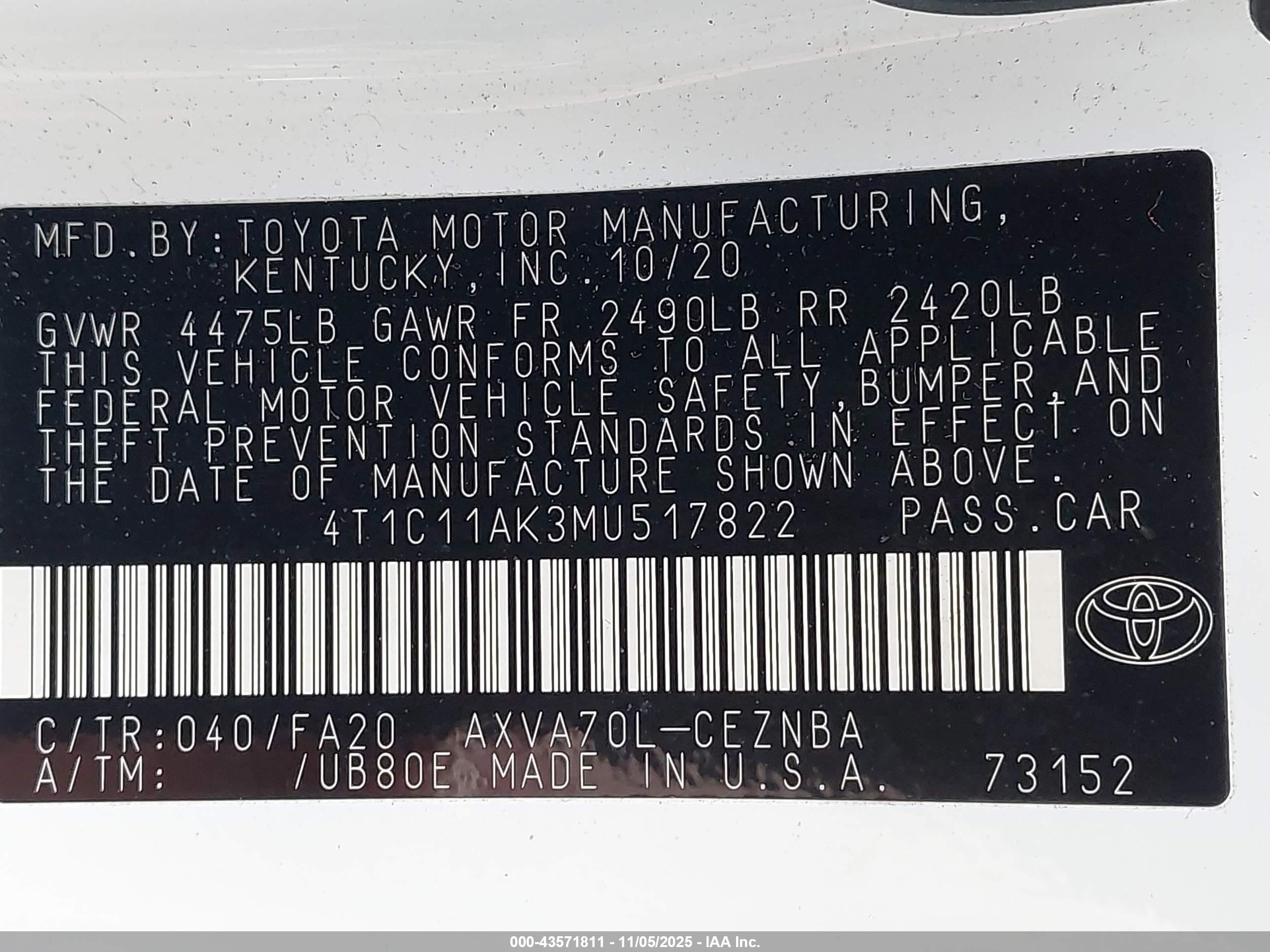 TOYOTA CAMRY image 9