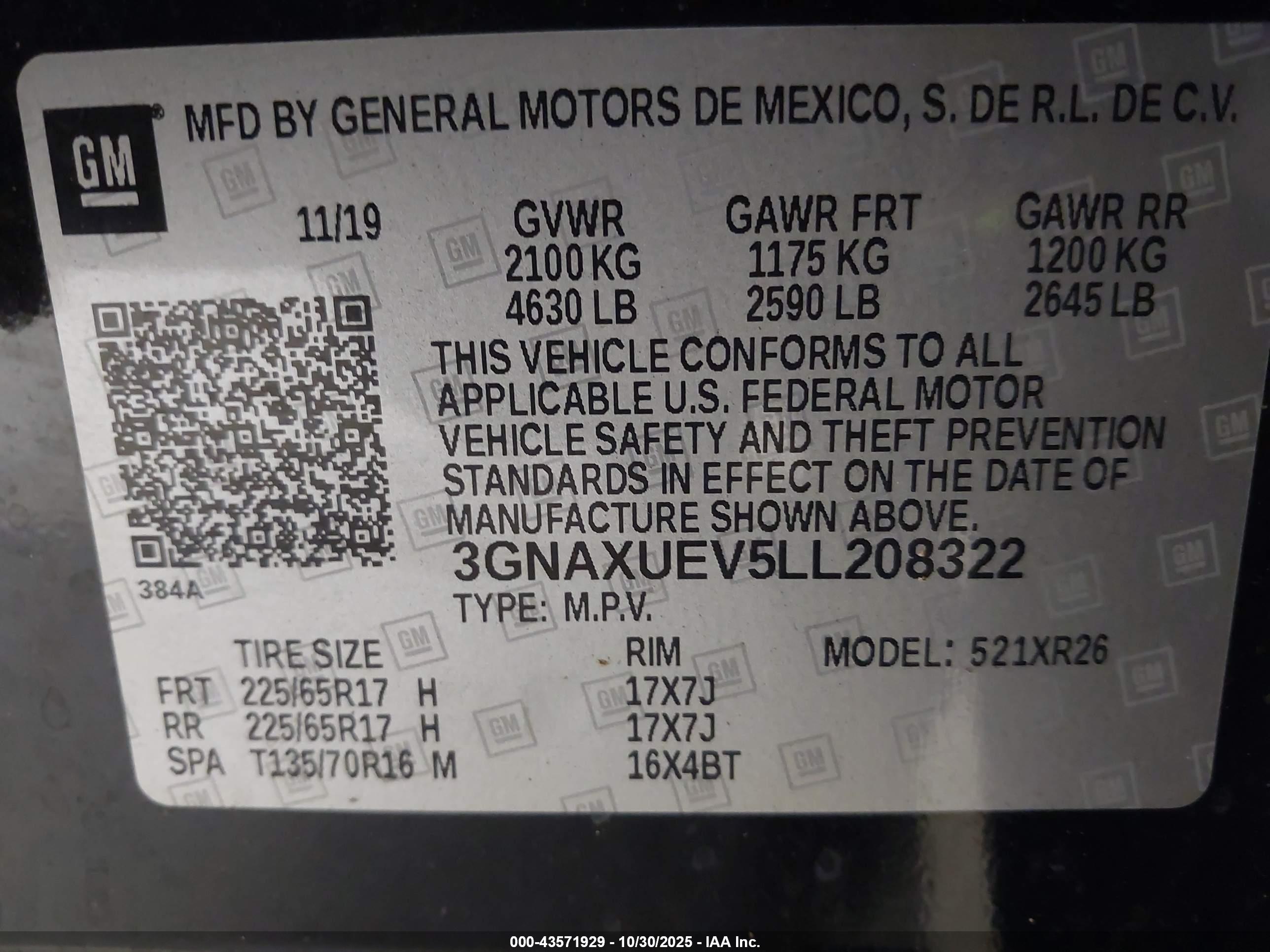 CHEVROLET EQUINOX image 9