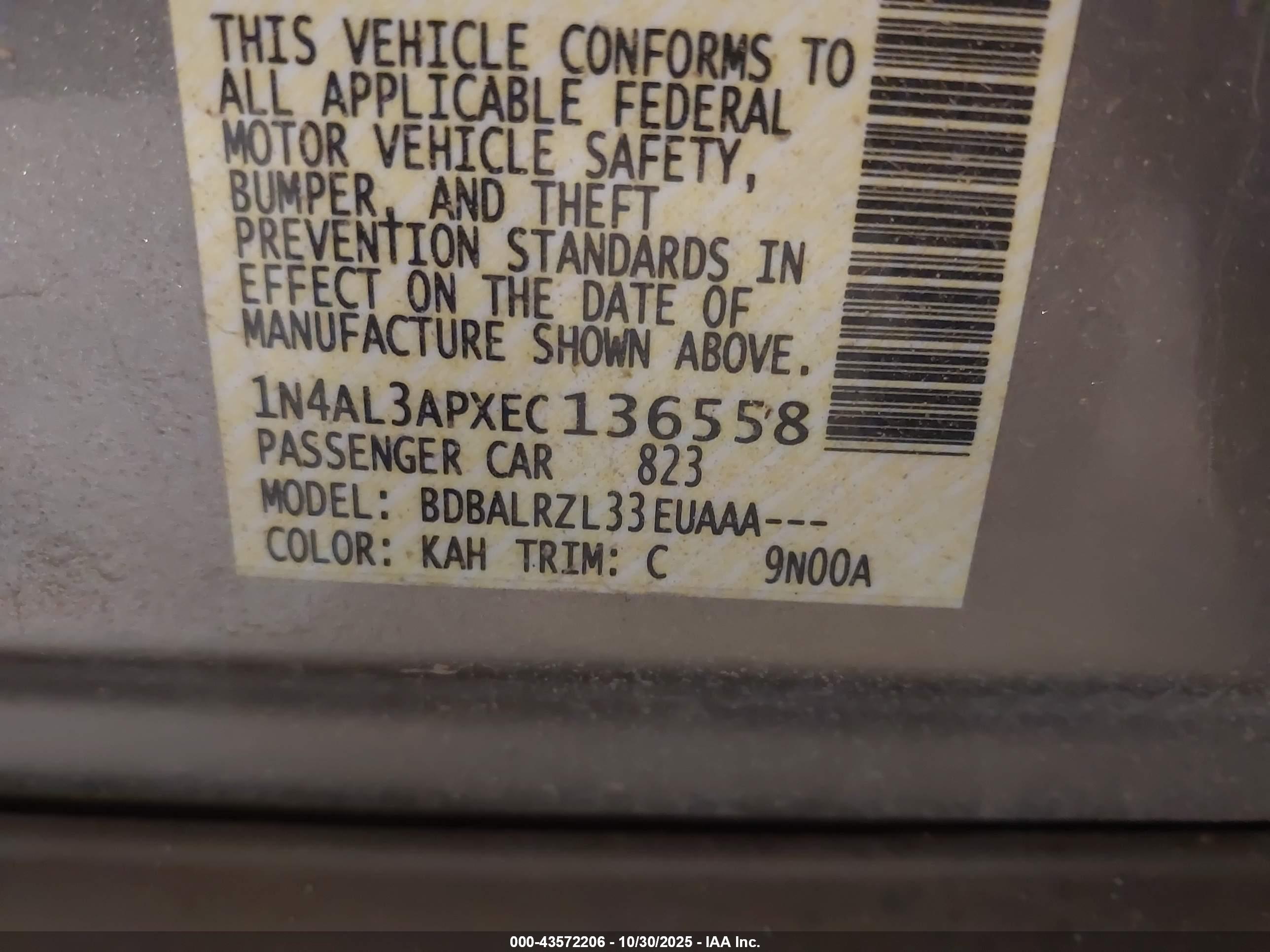NISSAN ALTIMA image 9