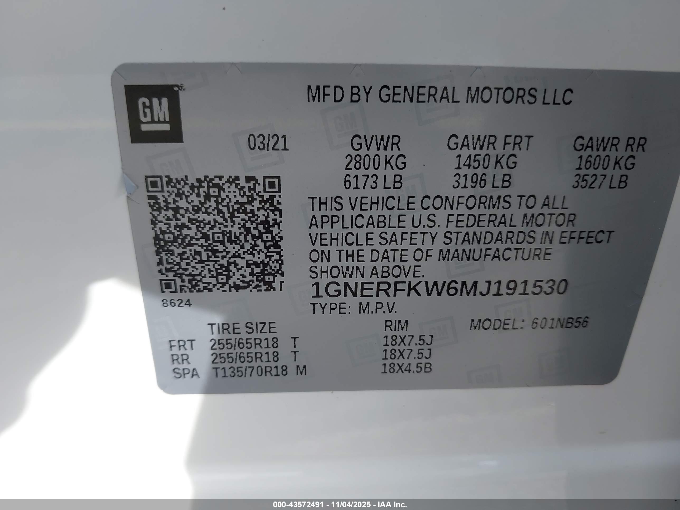 CHEVROLET TRAVERSE image 9