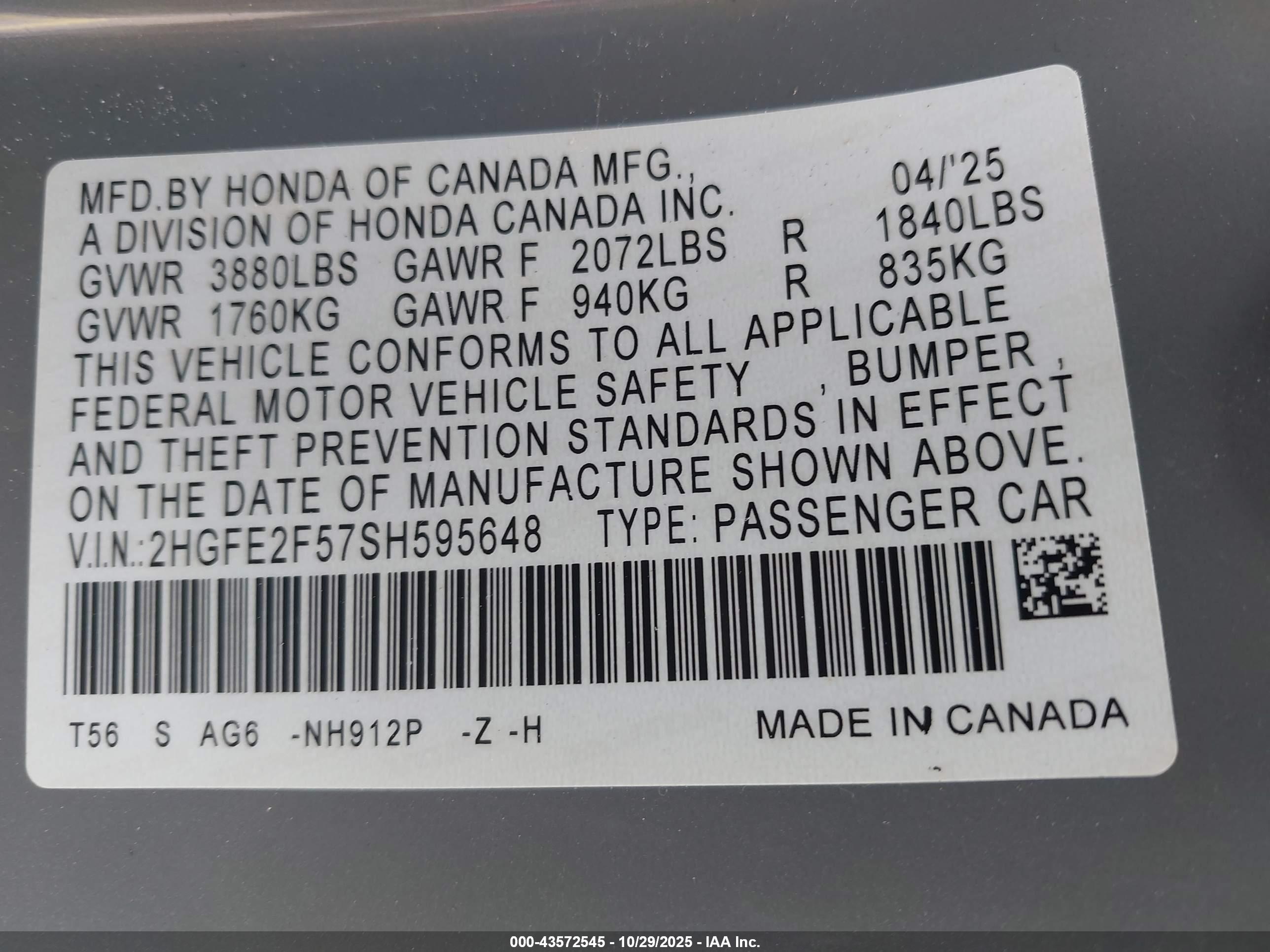 HONDA CIVIC image 9