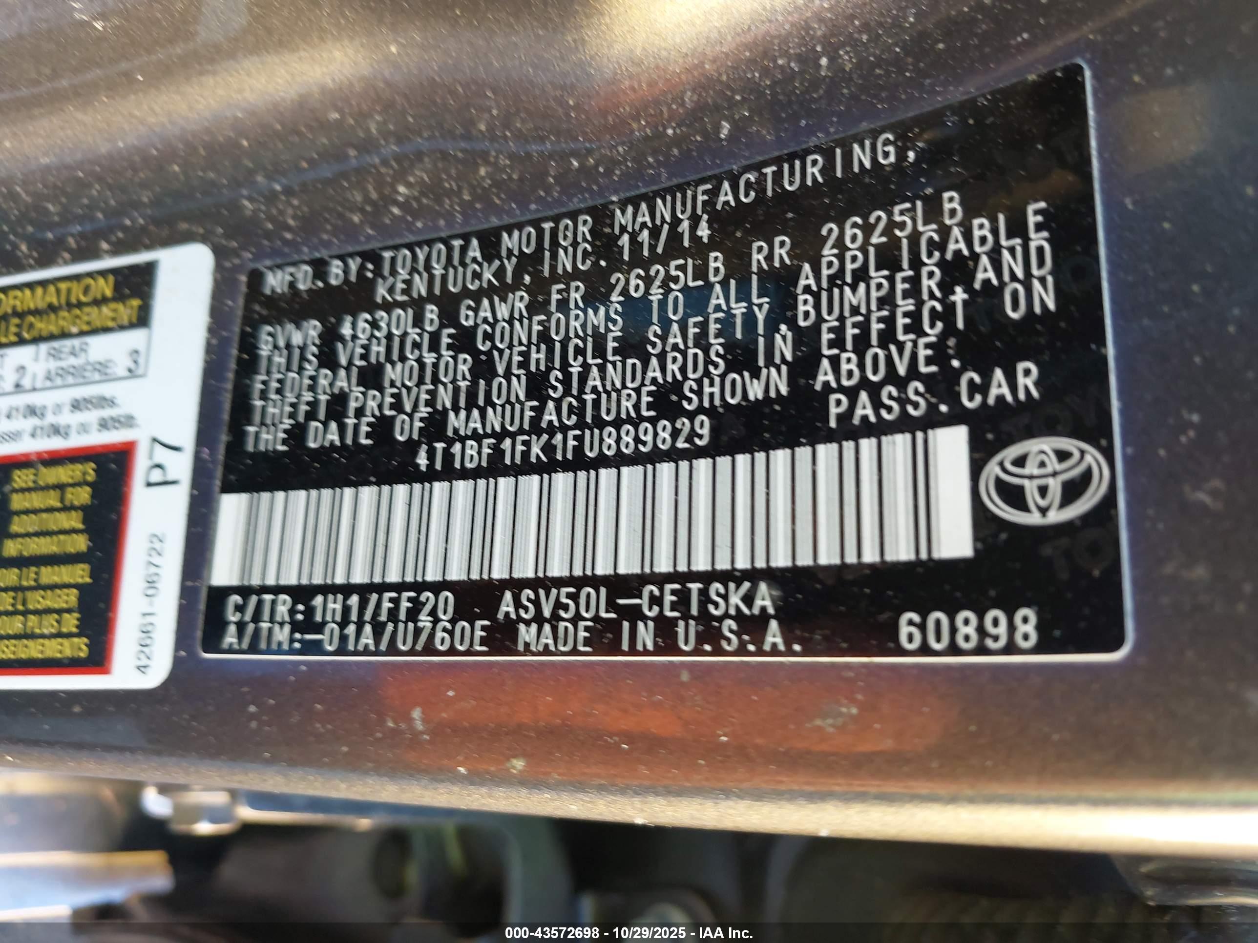 TOYOTA CAMRY image 9