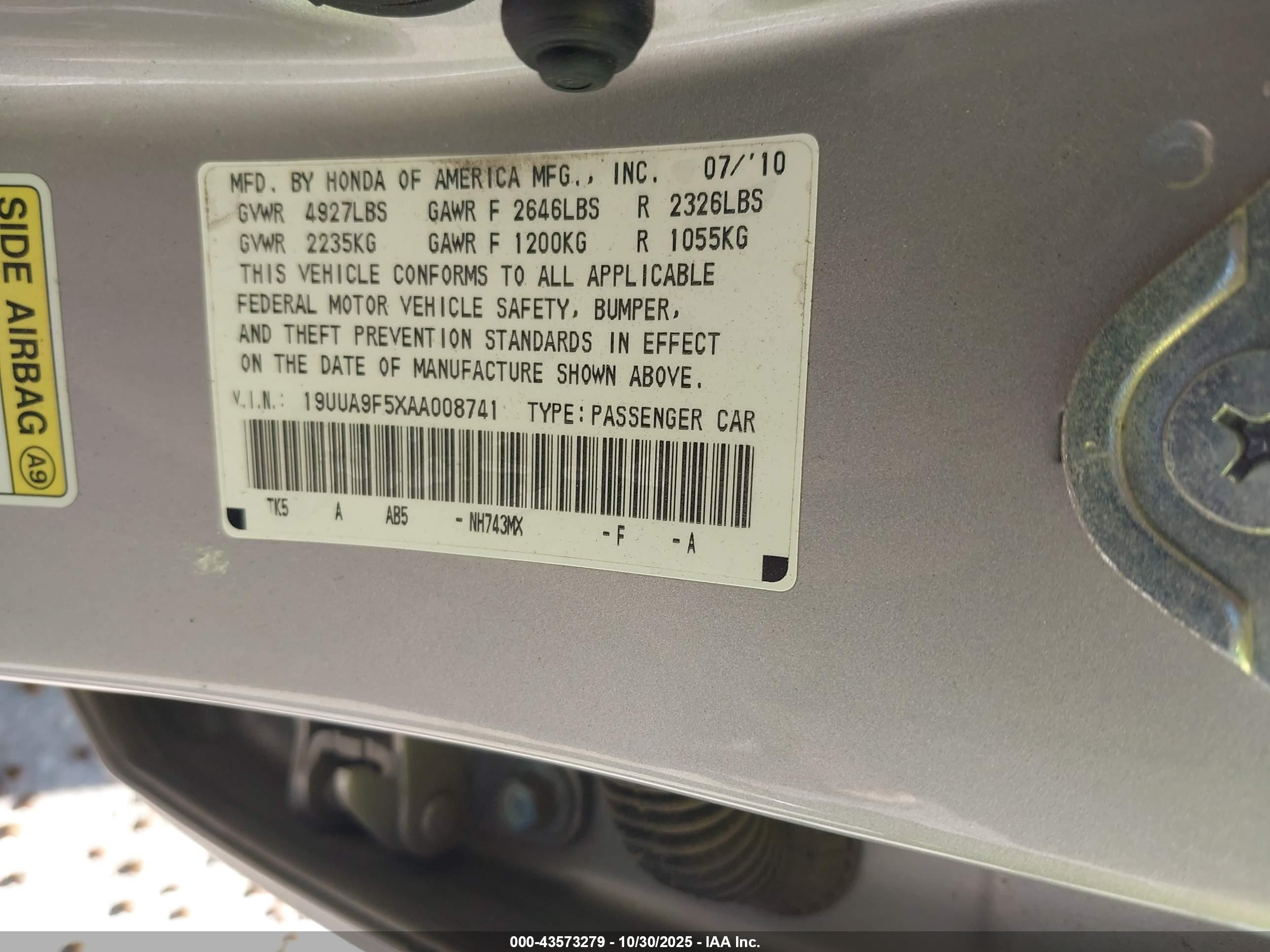 ACURA TL image 9