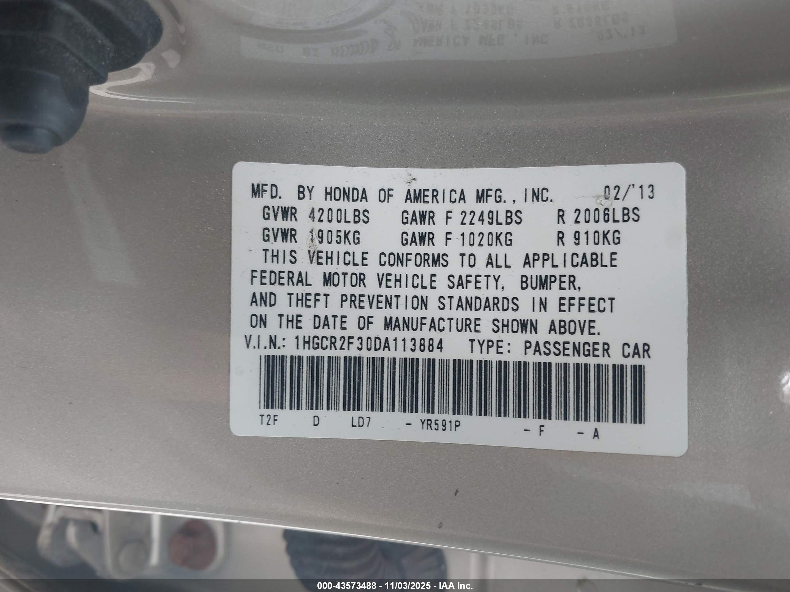 HONDA ACCORD image 9