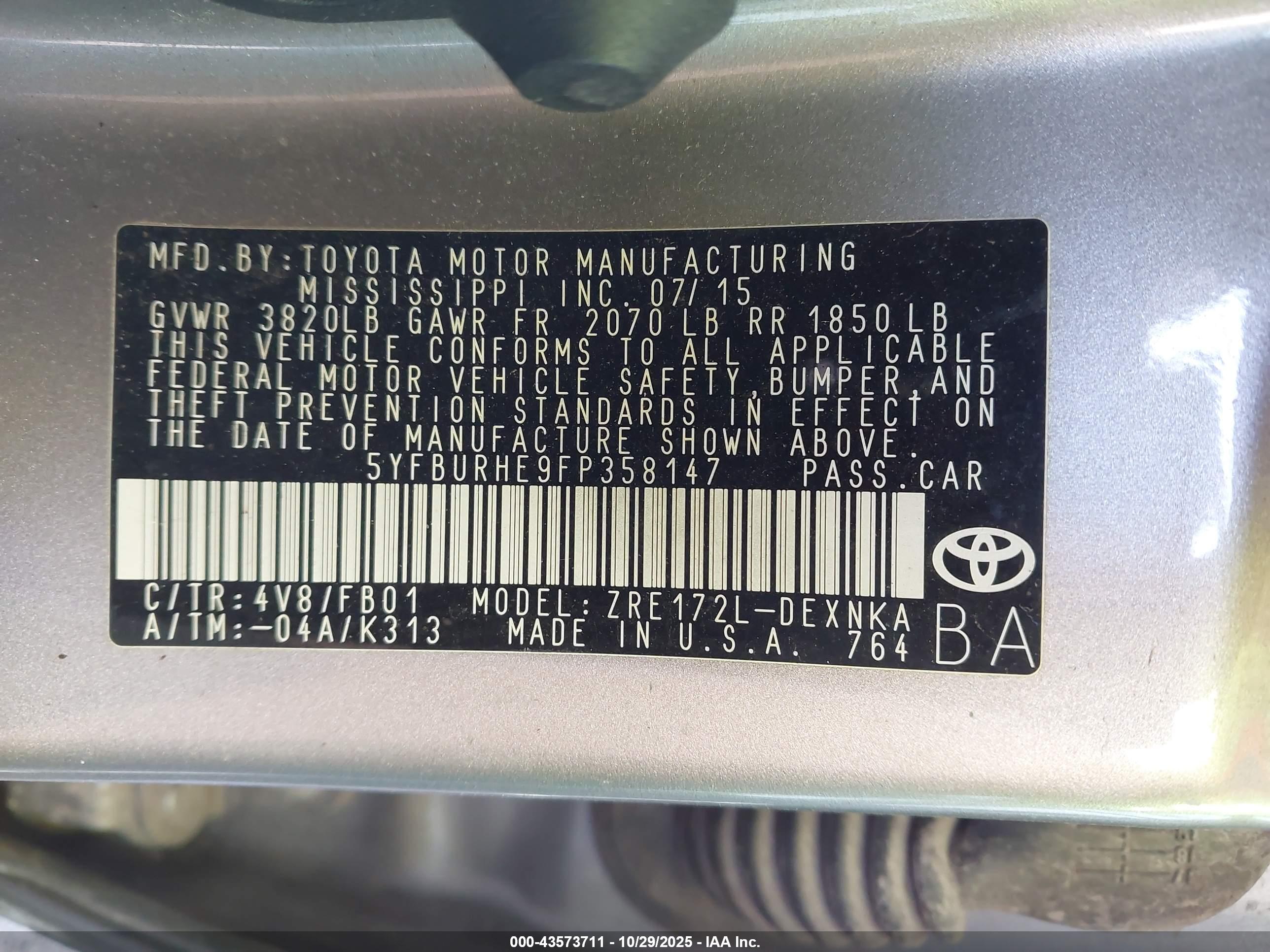 TOYOTA COROLLA image 9