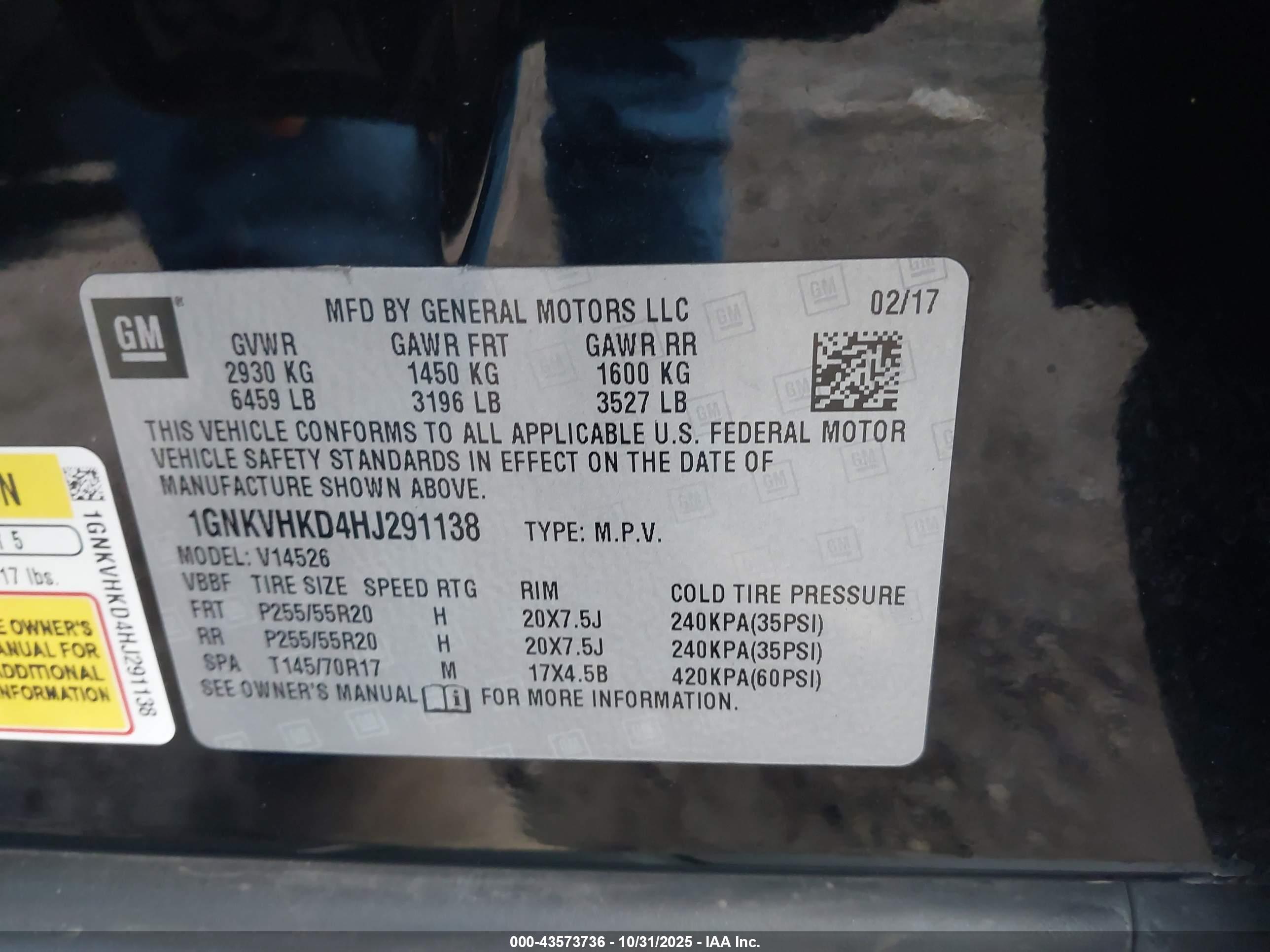 CHEVROLET TRAVERSE image 9