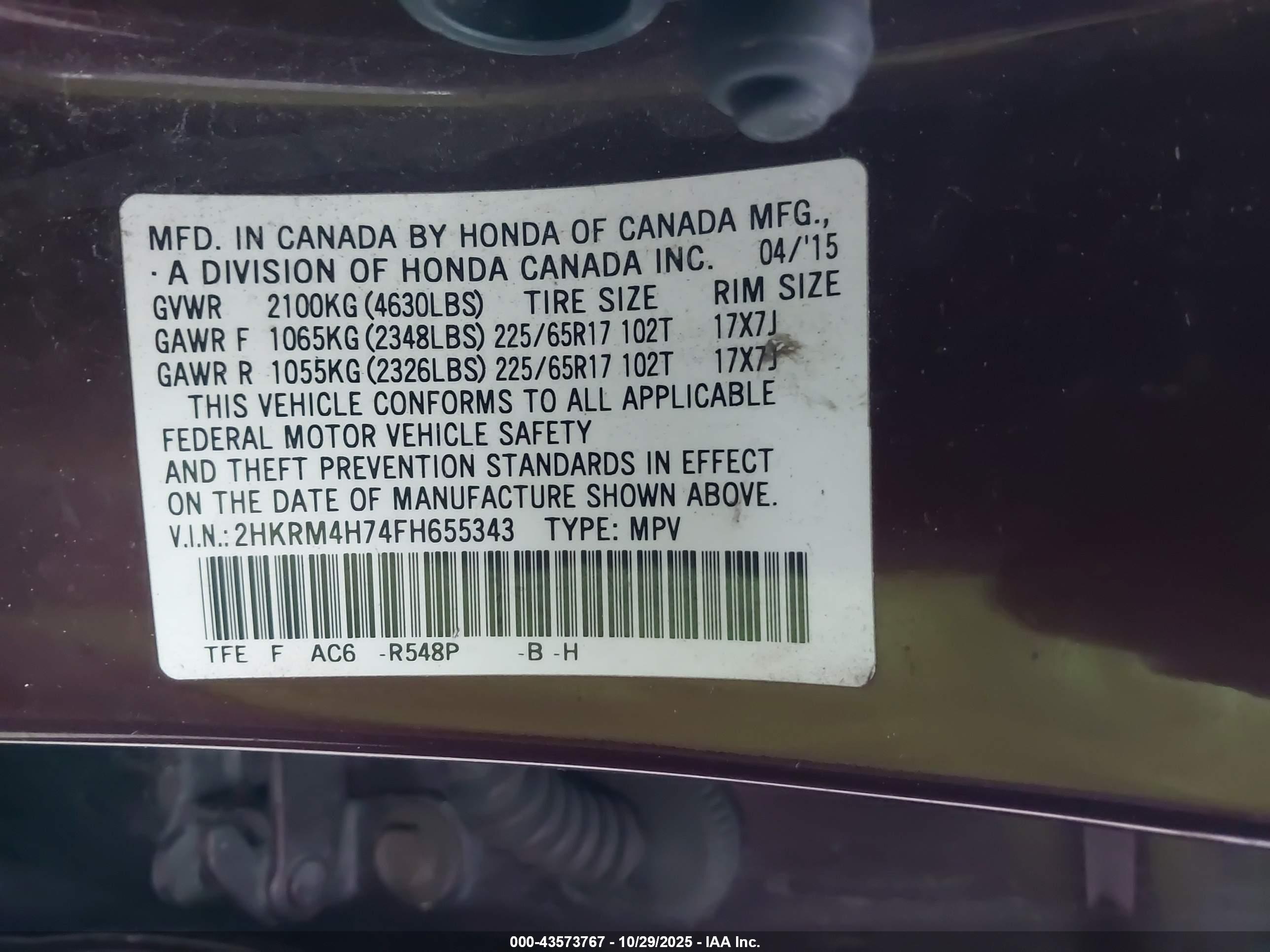 HONDA CR-V image 9