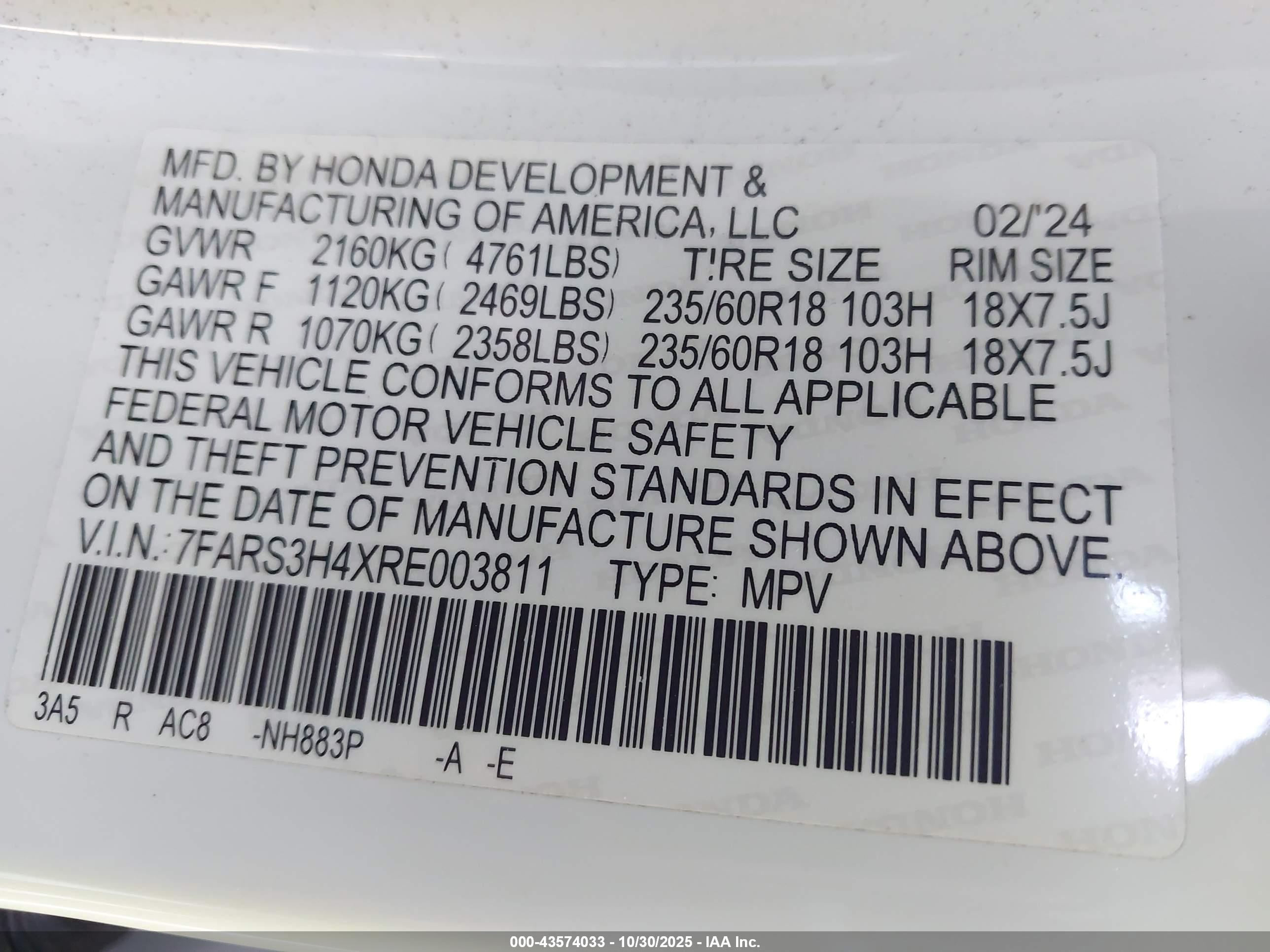 HONDA CR-V image 9