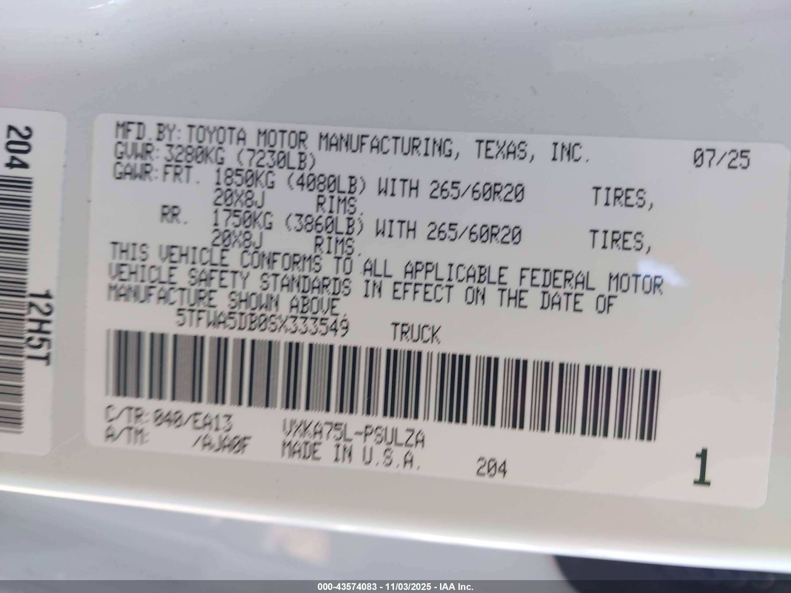 TOYOTA TUNDRA image 9