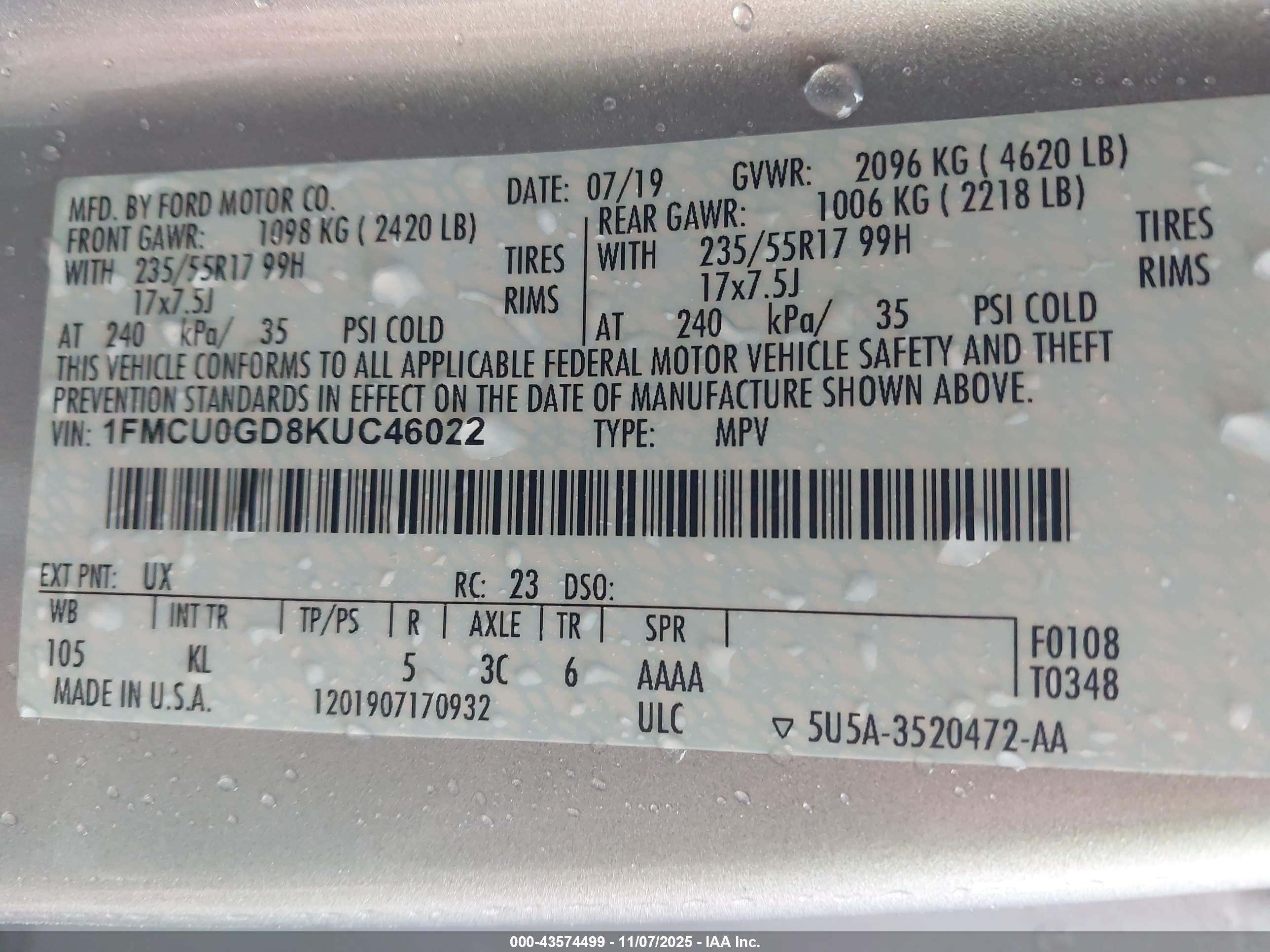 FORD ESCAPE image 9