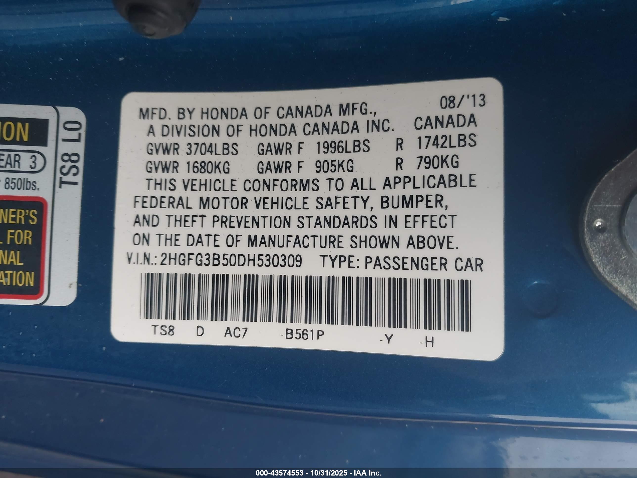 HONDA CIVIC image 9
