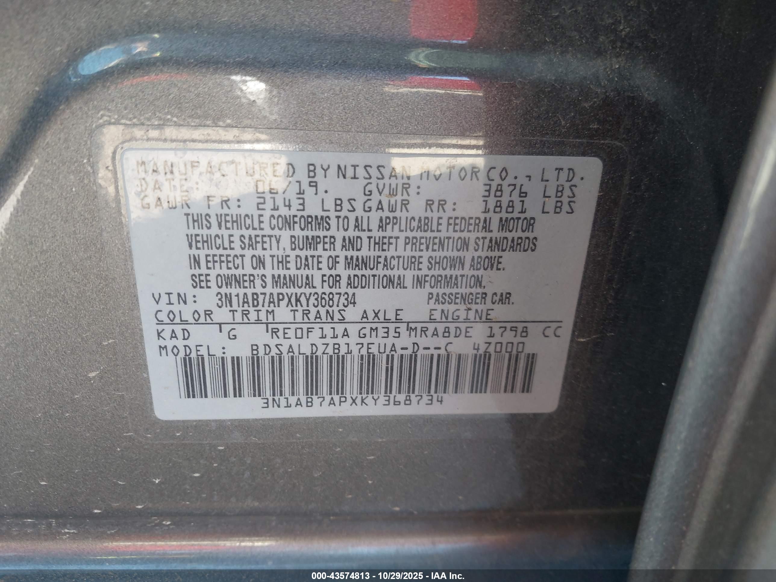 NISSAN SENTRA image 9