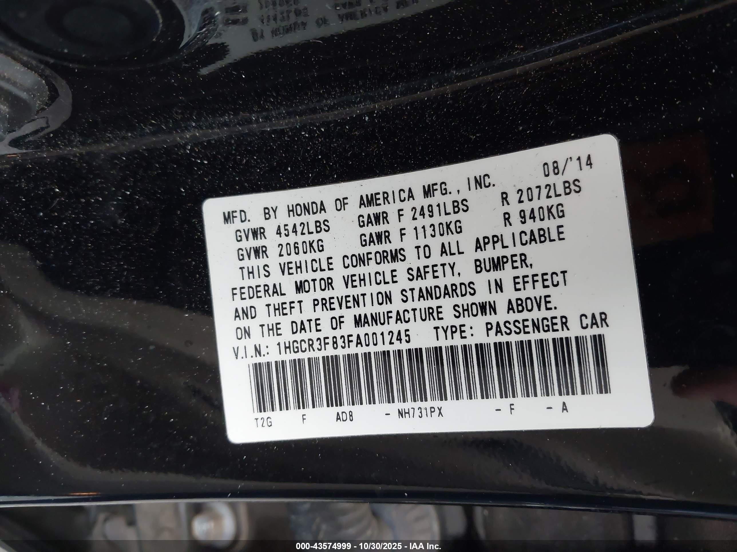 HONDA ACCORD image 9
