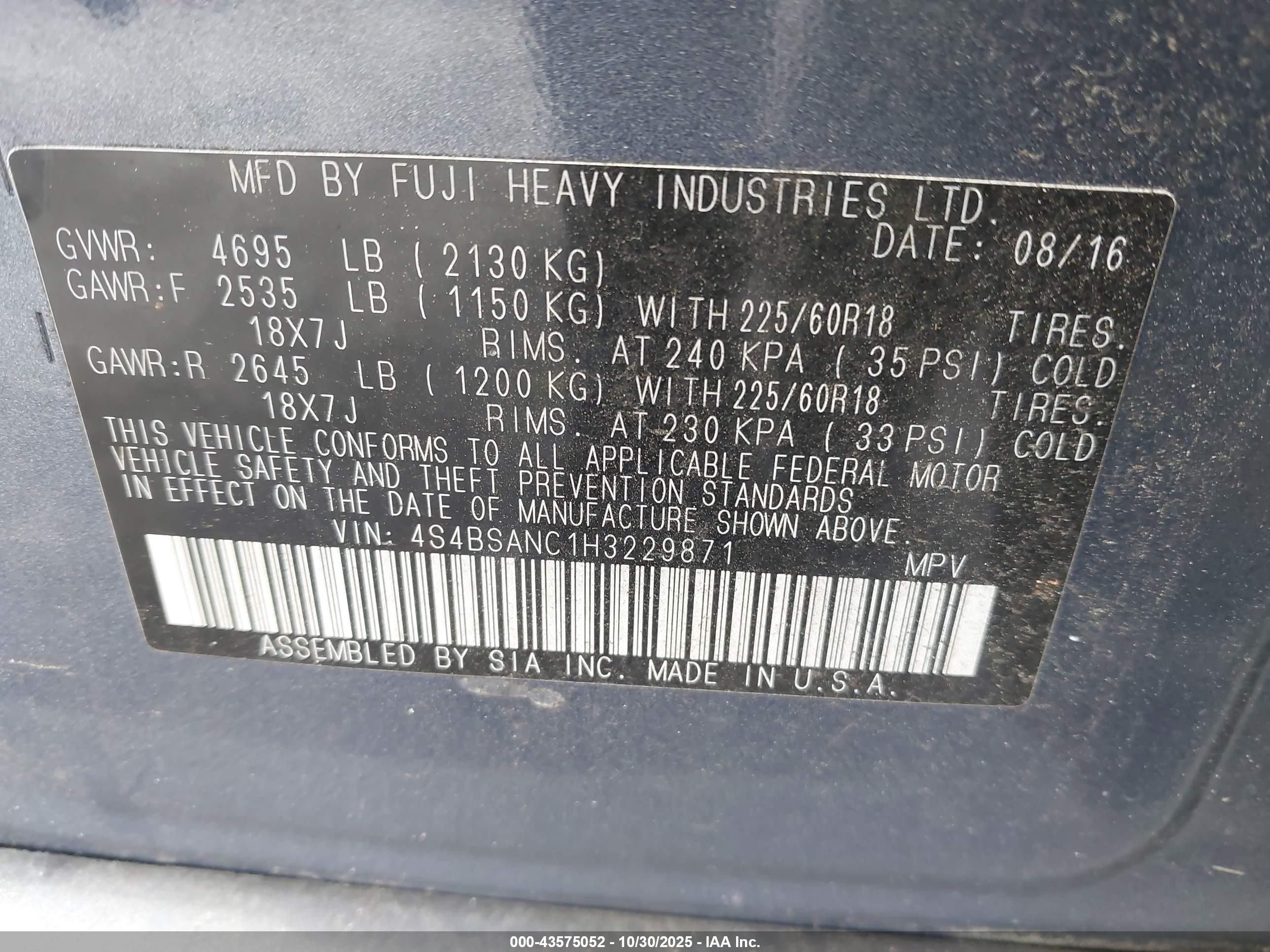 SUBARU OUTBACK image 9