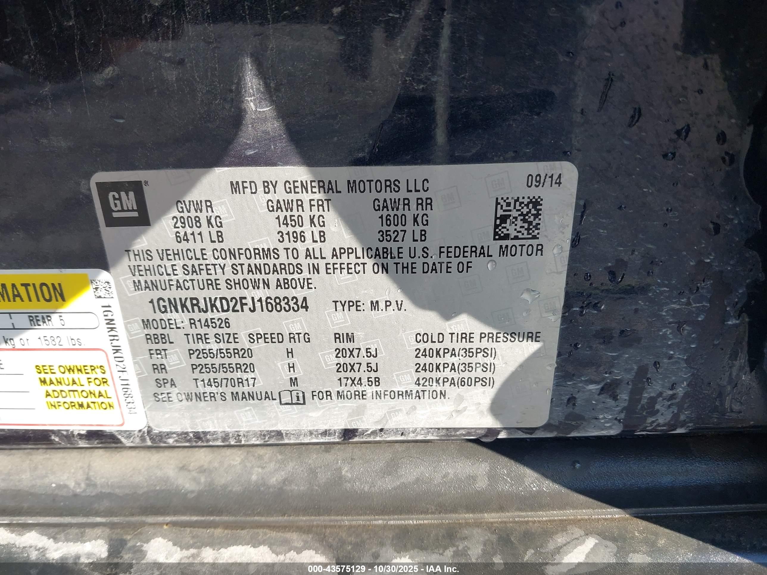 CHEVROLET TRAVERSE image 9