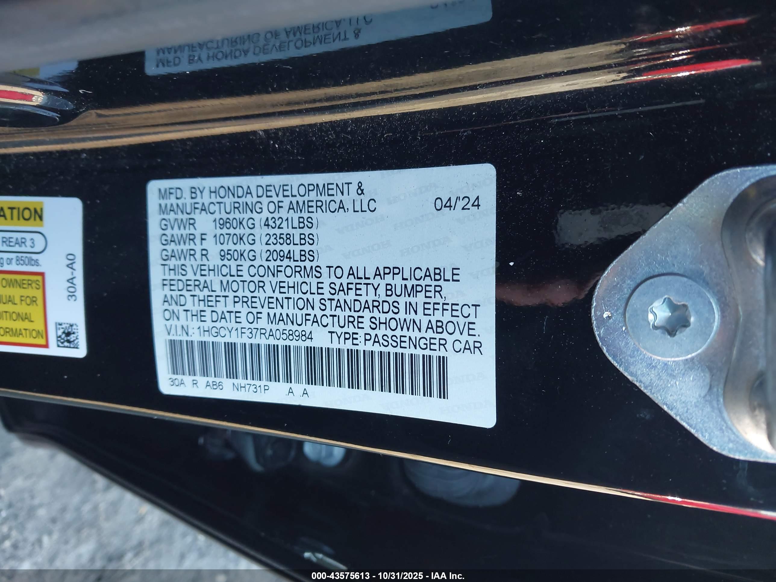 HONDA ACCORD image 9