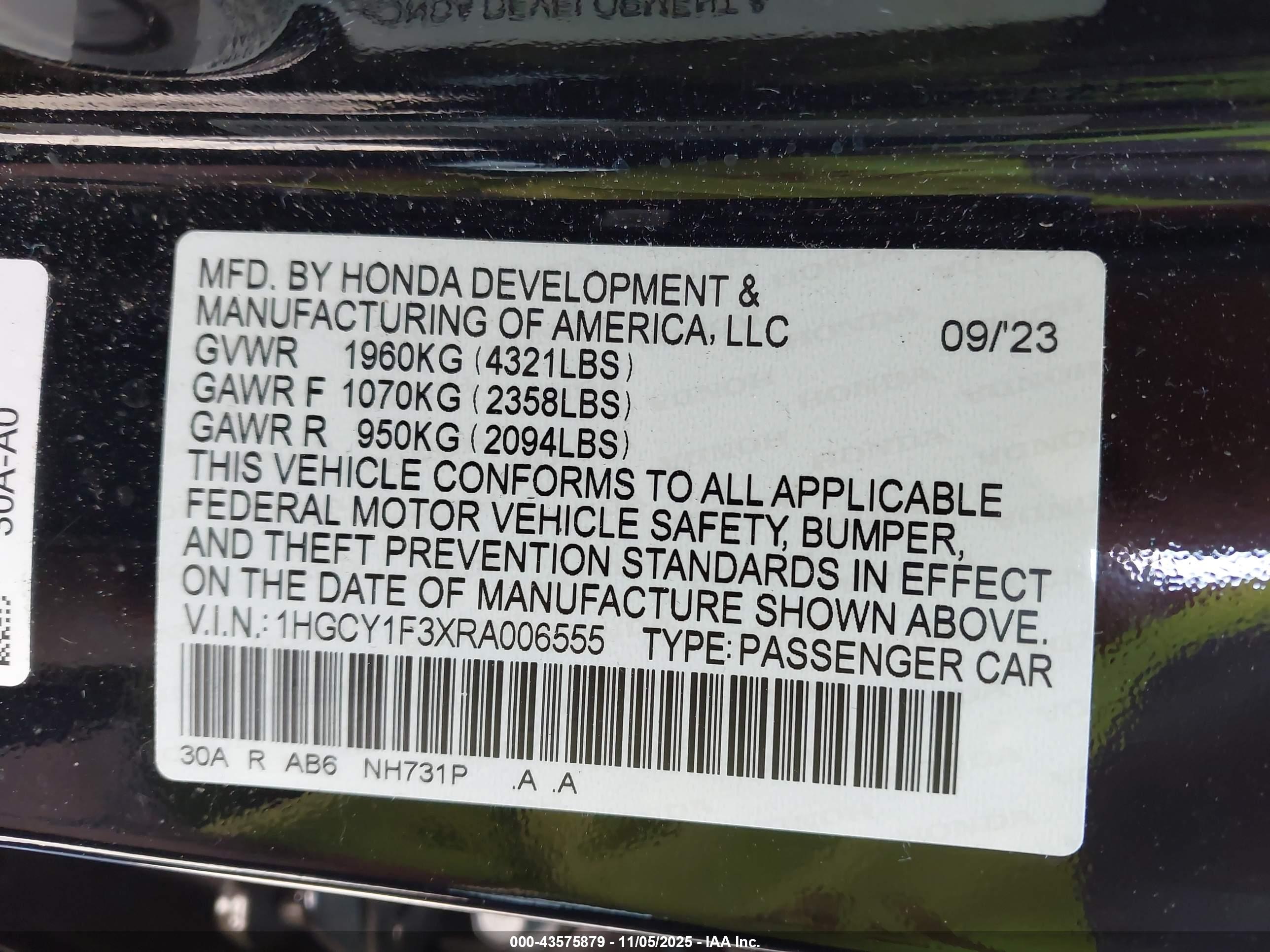 HONDA ACCORD image 9