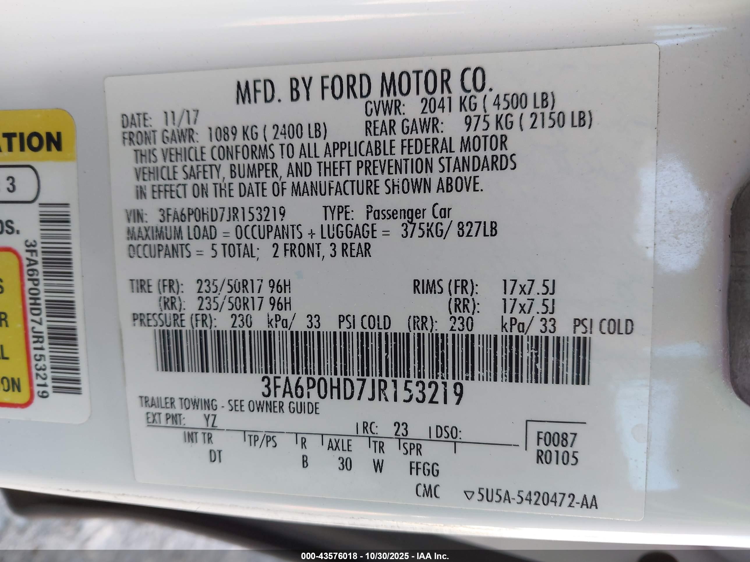 FORD FUSION image 9