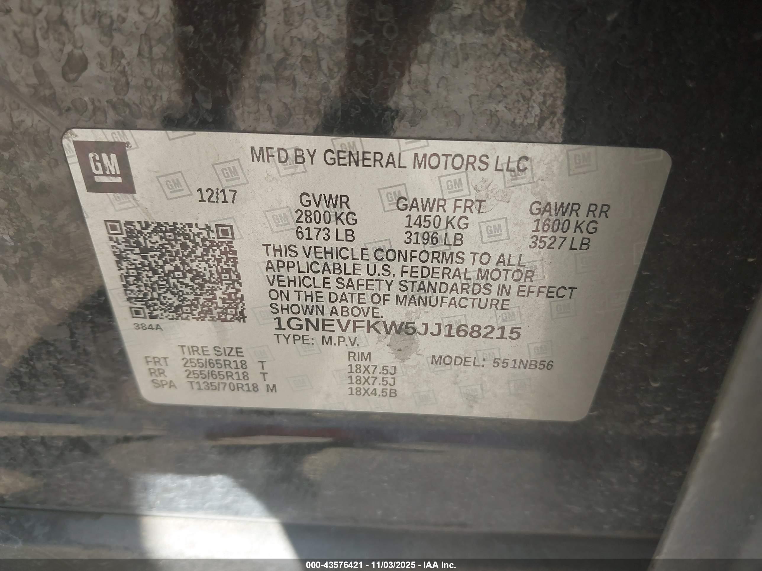 CHEVROLET TRAVERSE image 9