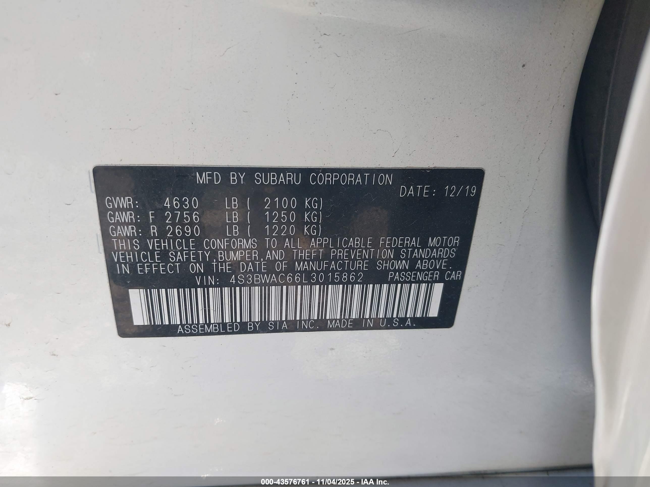 SUBARU LEGACY image 9