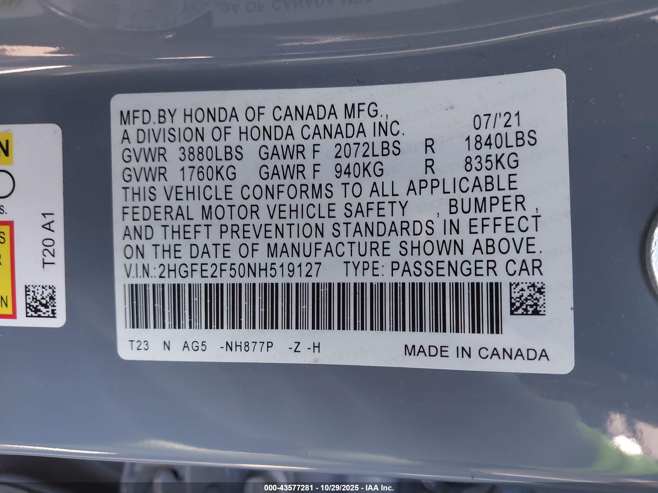 HONDA CIVIC image 9