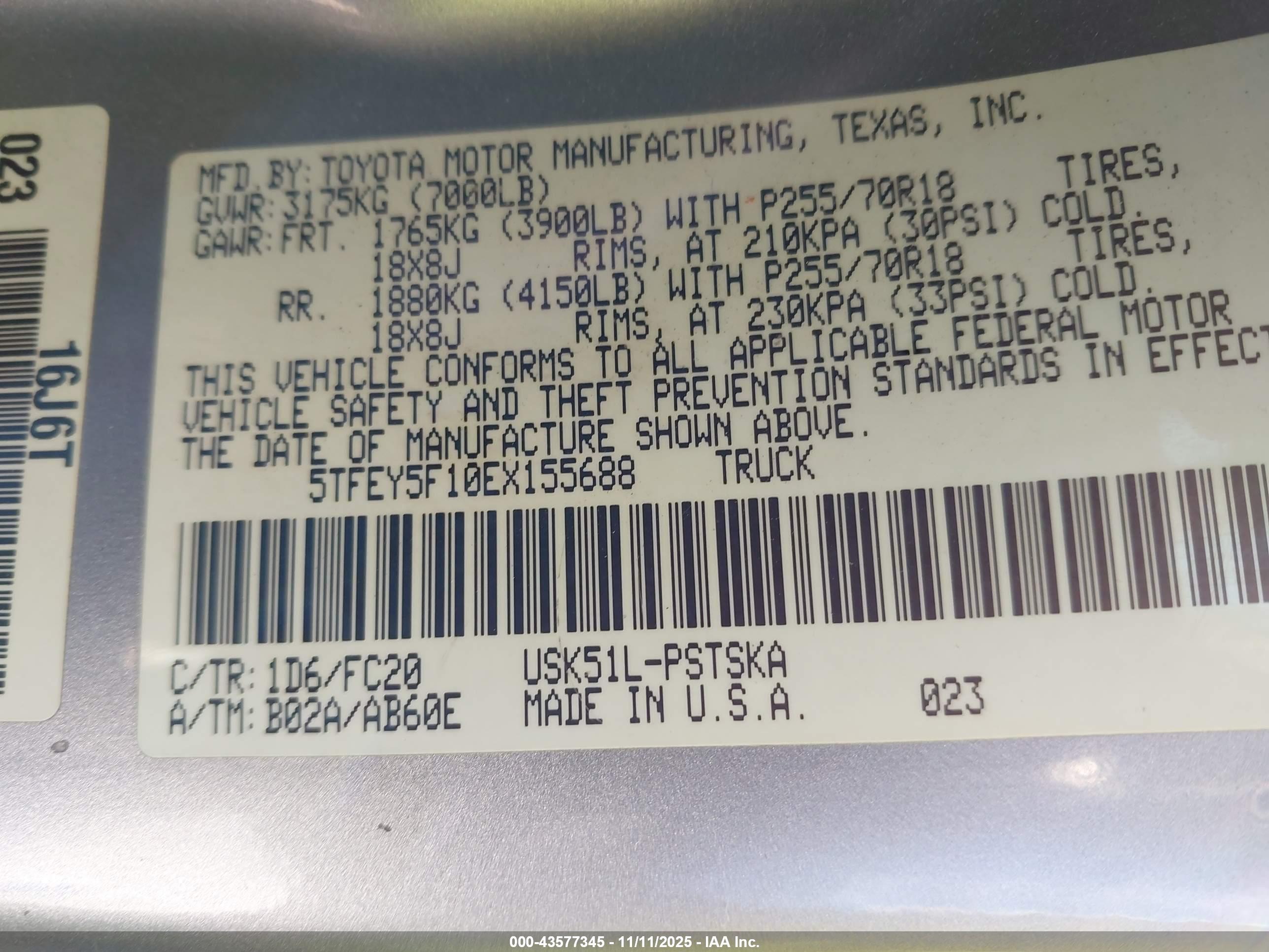 TOYOTA TUNDRA image 9