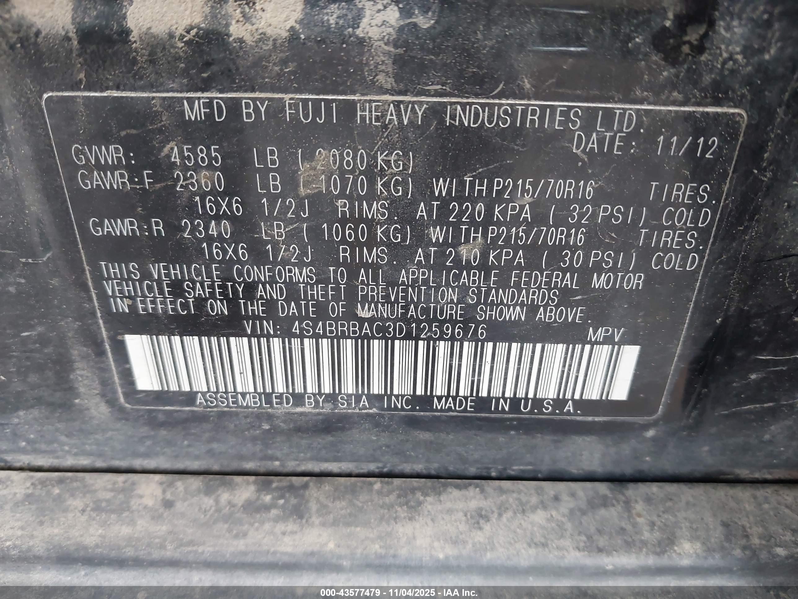SUBARU OUTBACK image 9