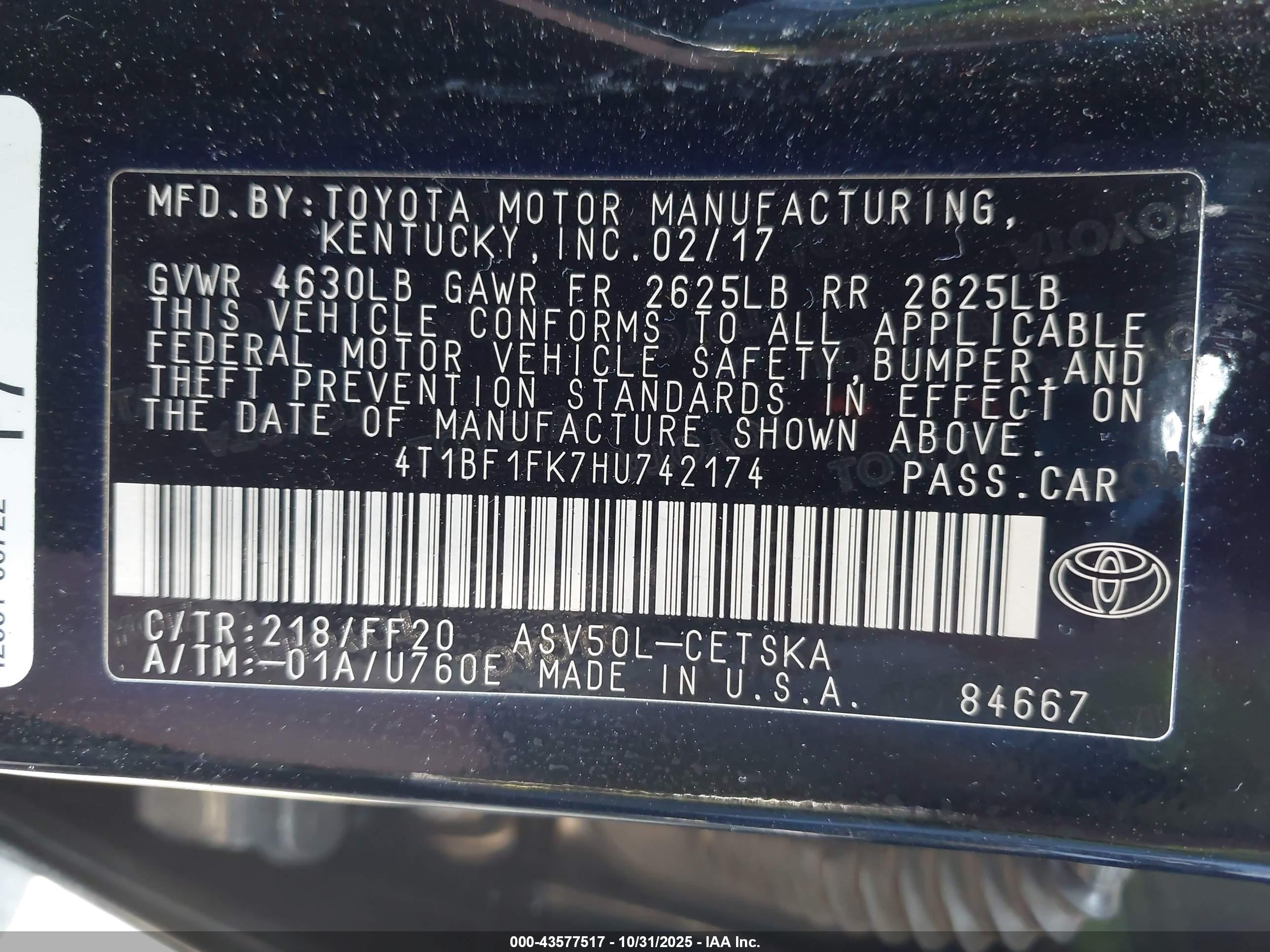TOYOTA CAMRY image 9