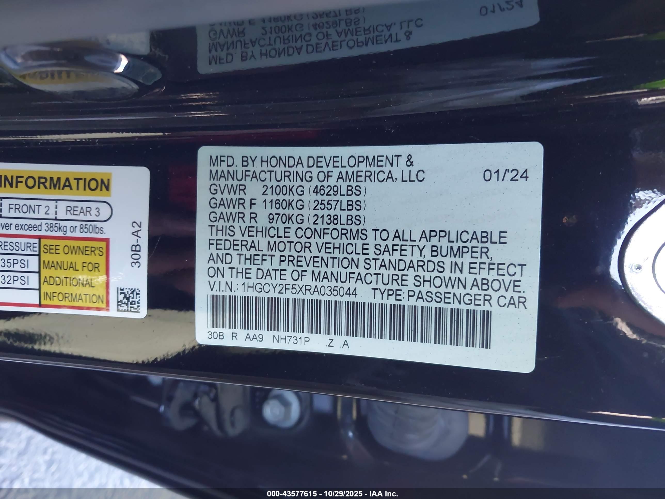 HONDA ACCORD image 9