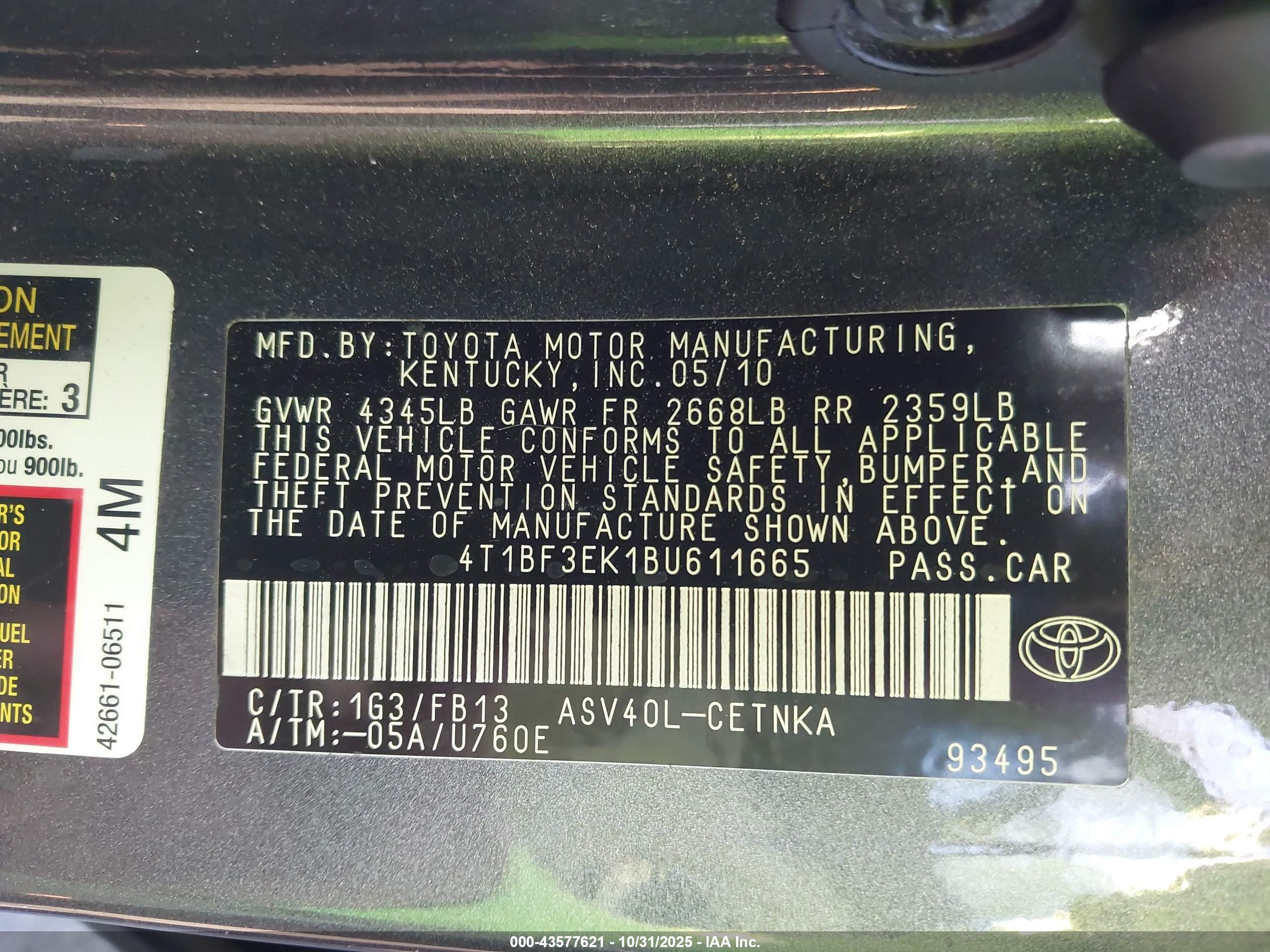 TOYOTA CAMRY image 9