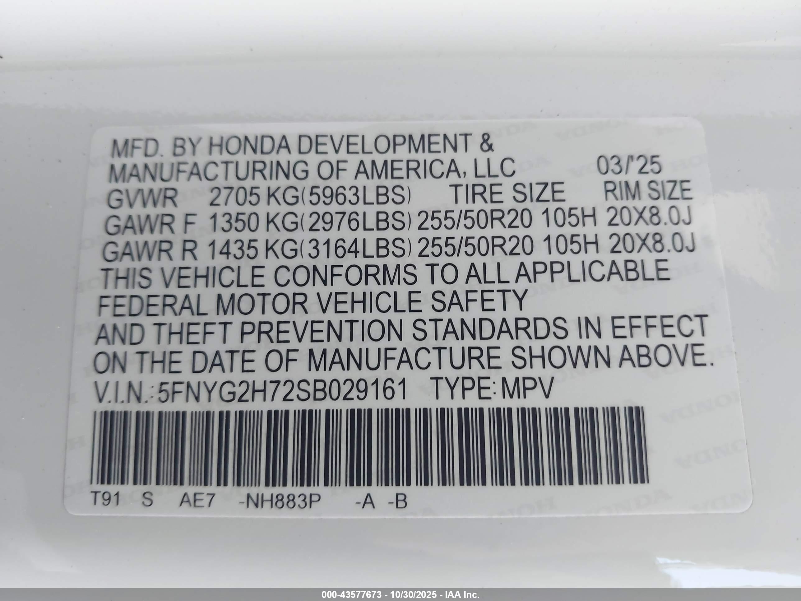 HONDA PILOT image 9