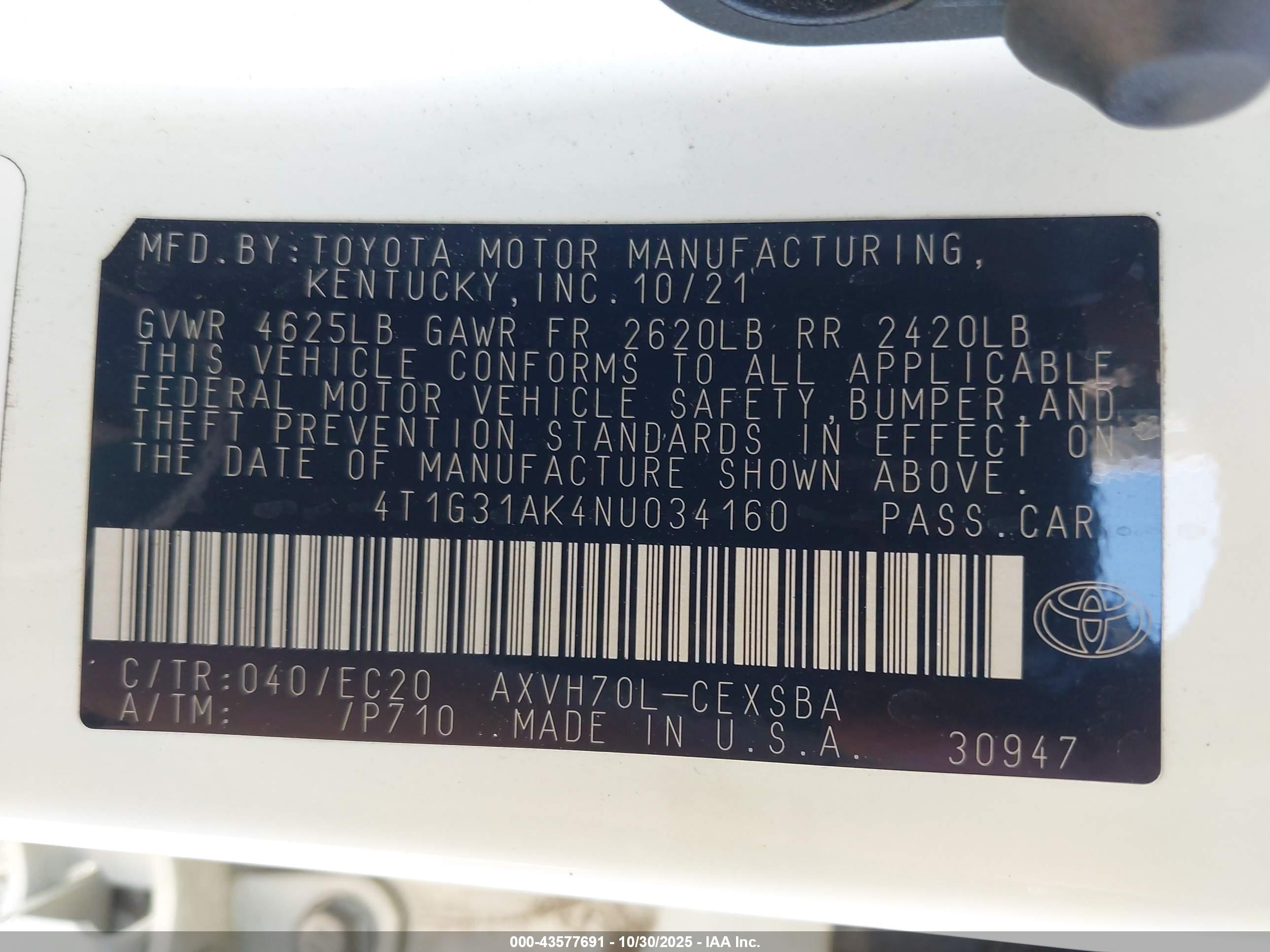 TOYOTA CAMRY image 9