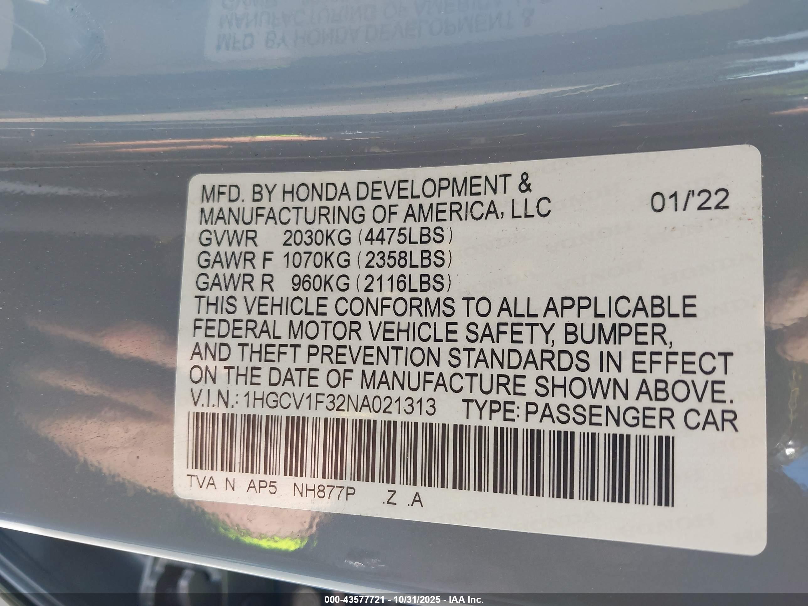 HONDA ACCORD image 9