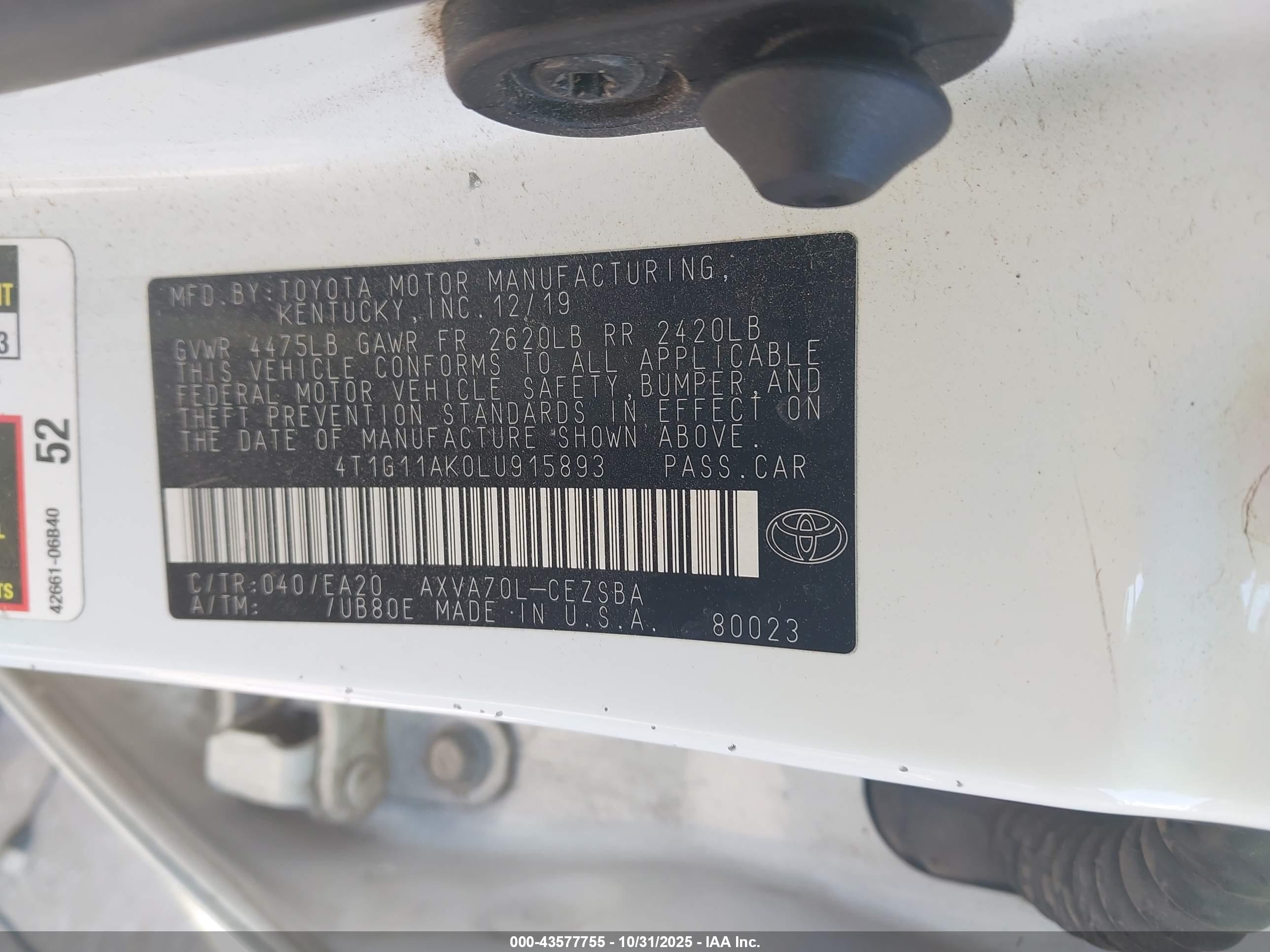 TOYOTA CAMRY image 9