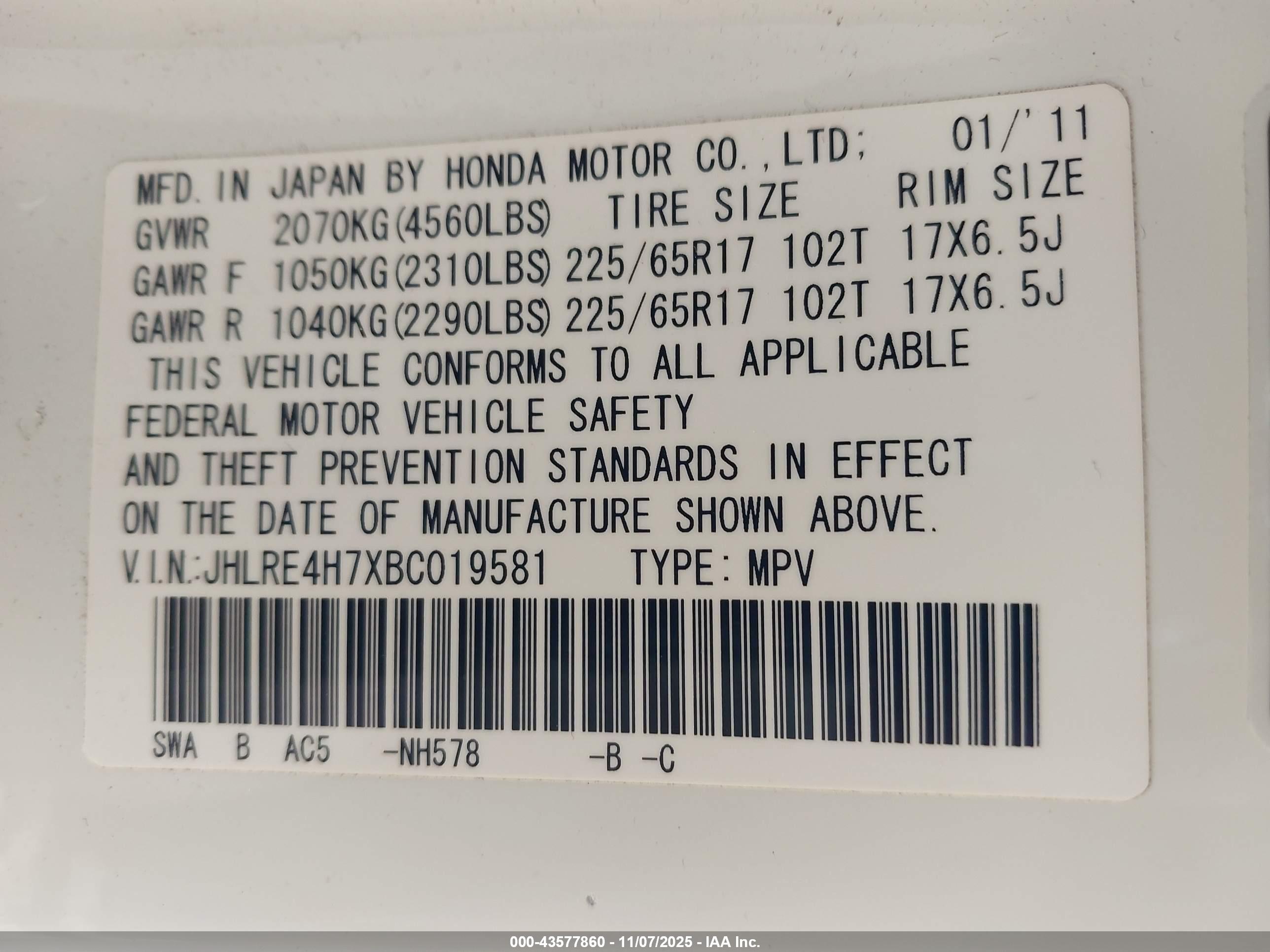 HONDA CR-V image 9