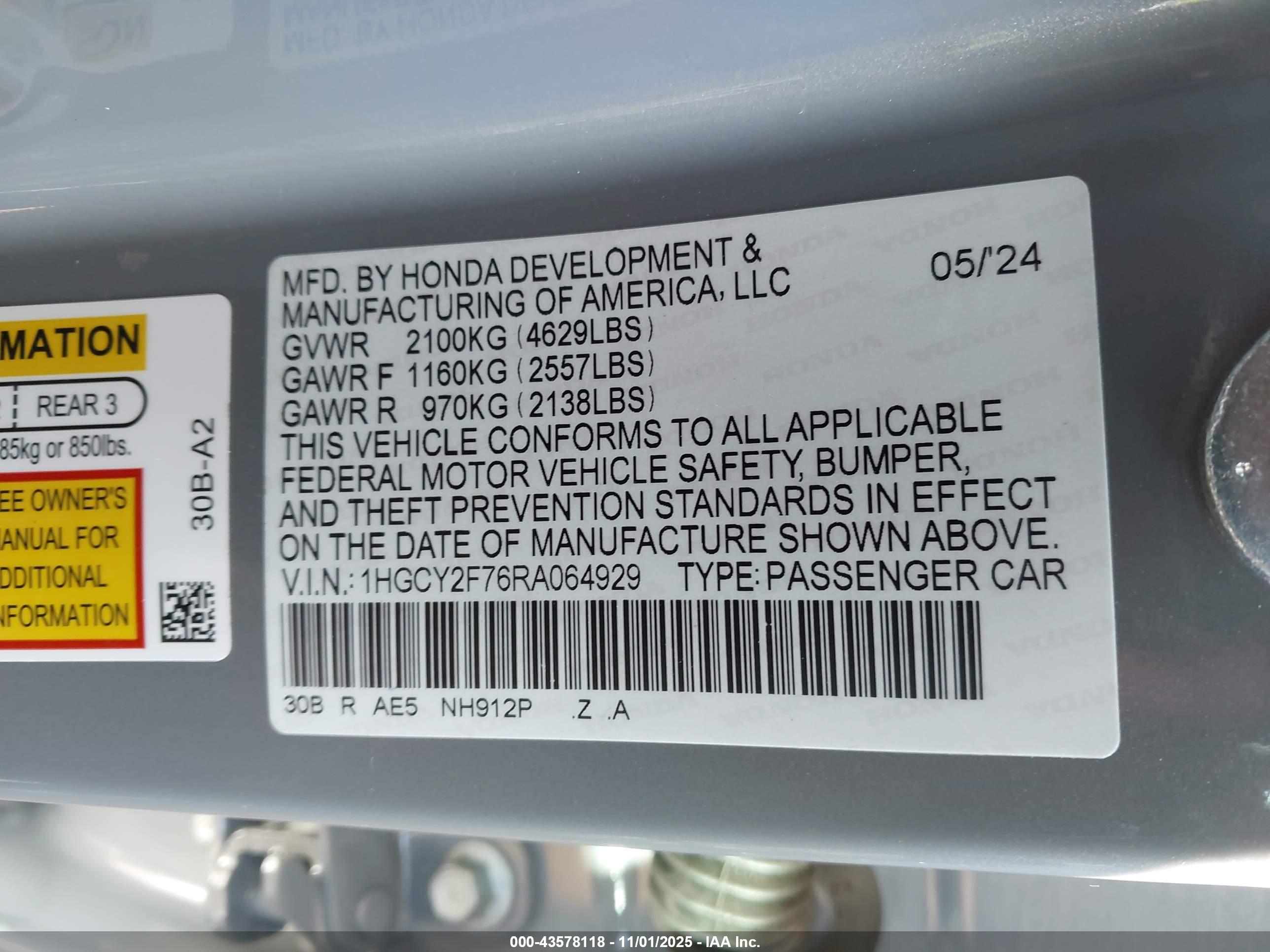 HONDA ACCORD image 9