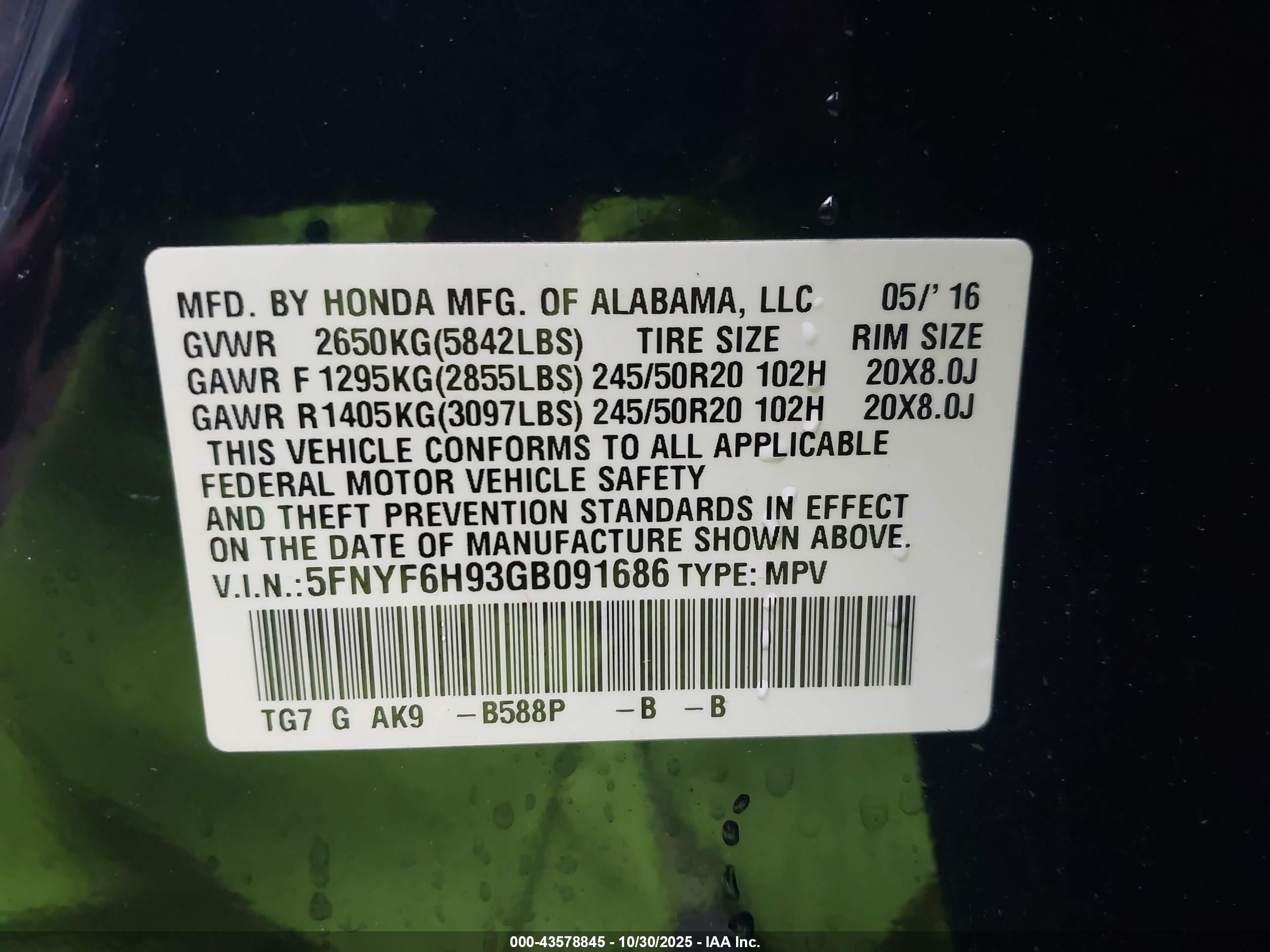 HONDA PILOT image 9