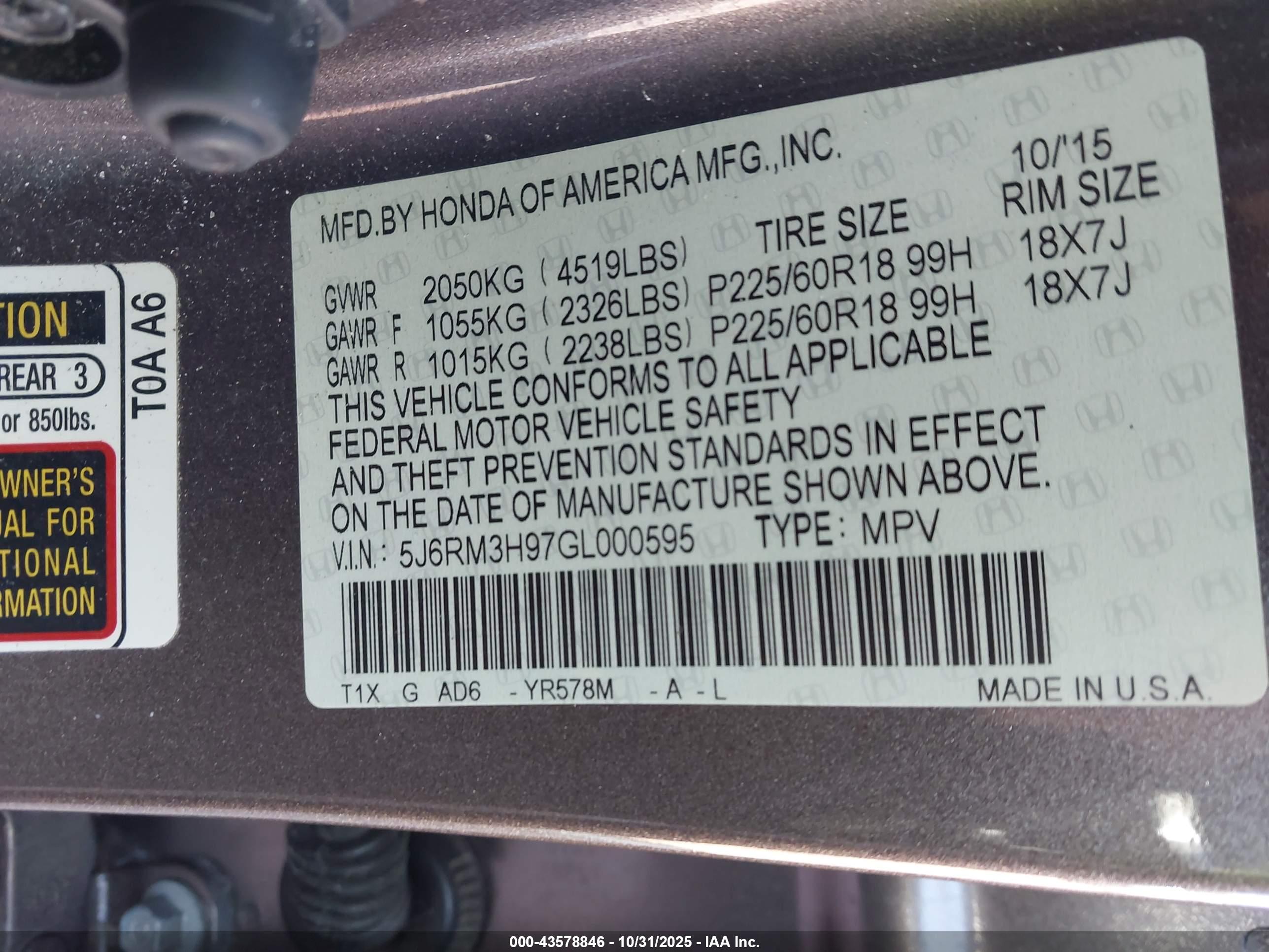 HONDA CR-V image 9
