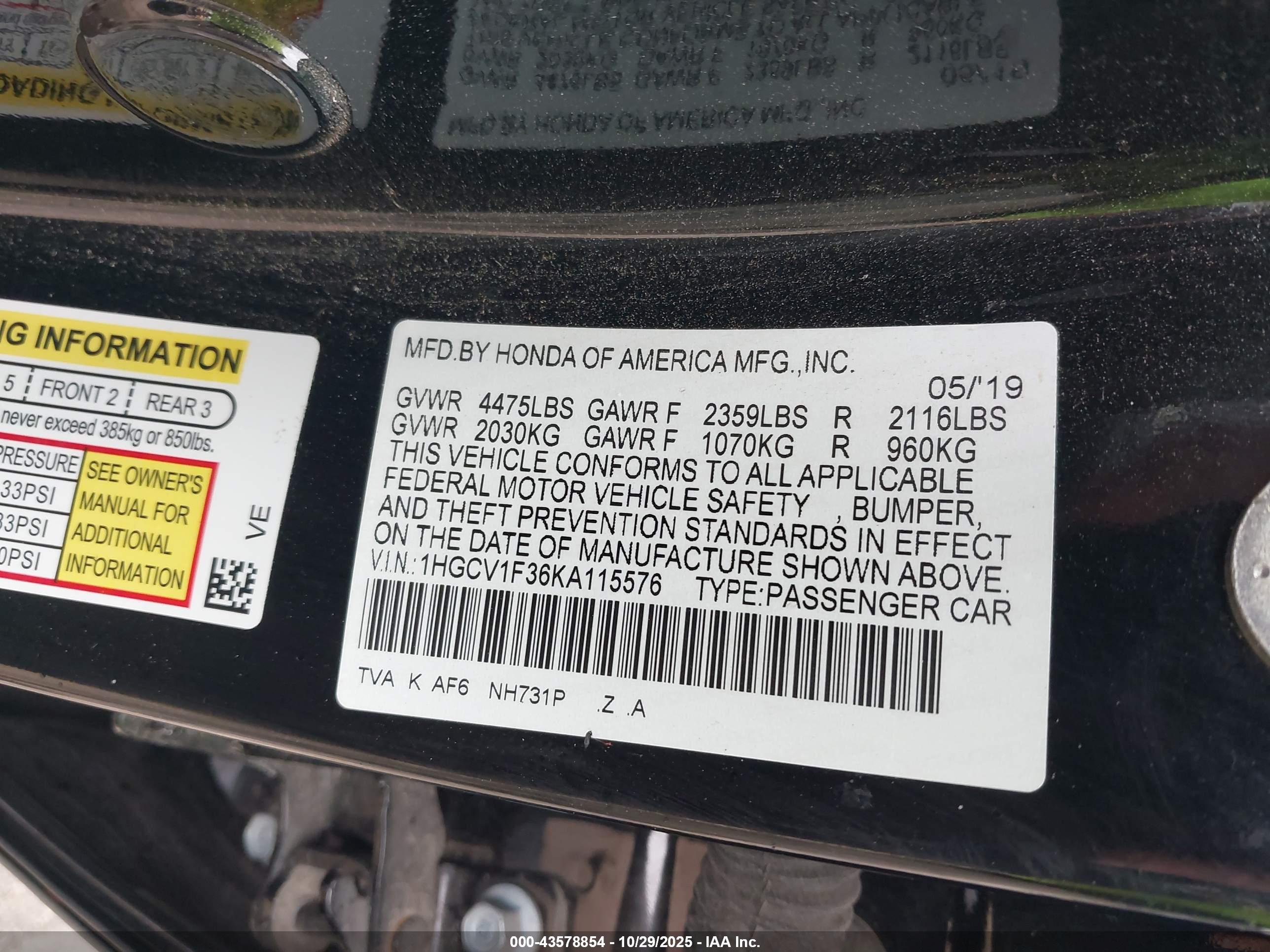 HONDA ACCORD image 9