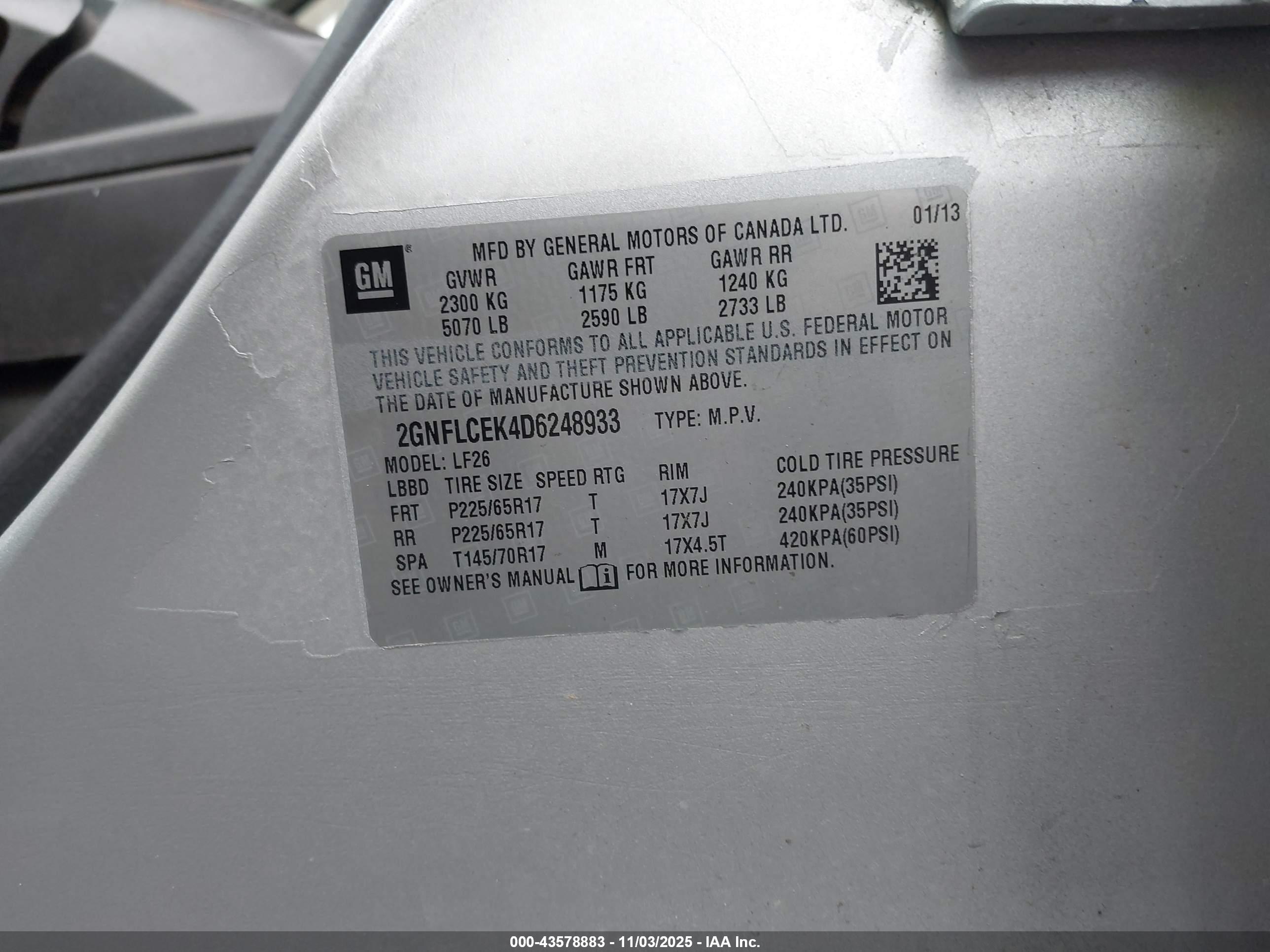 CHEVROLET EQUINOX image 9