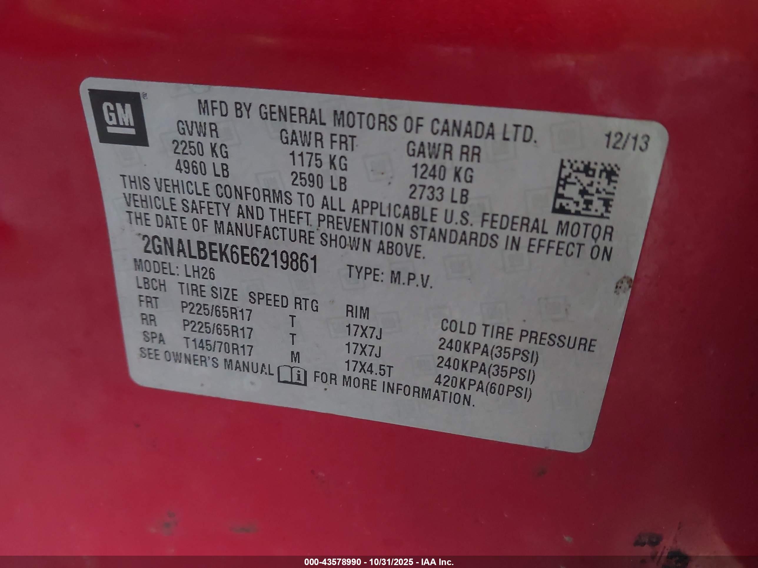 CHEVROLET EQUINOX image 9