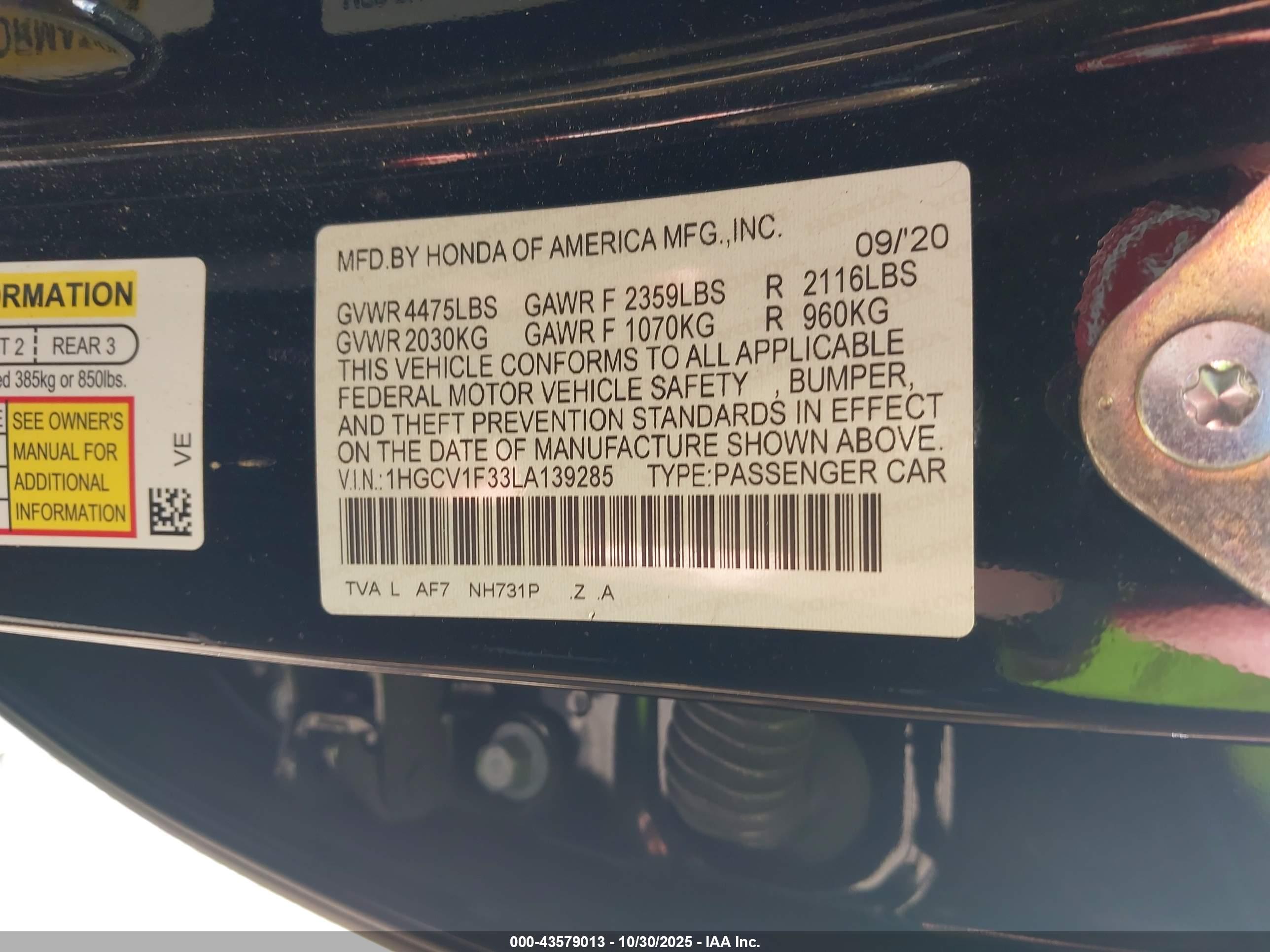 HONDA ACCORD image 9