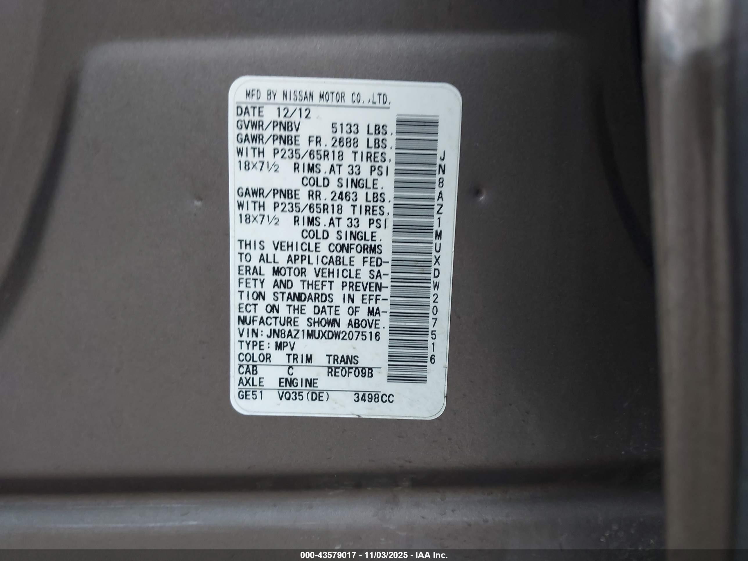 NISSAN MURANO image 9