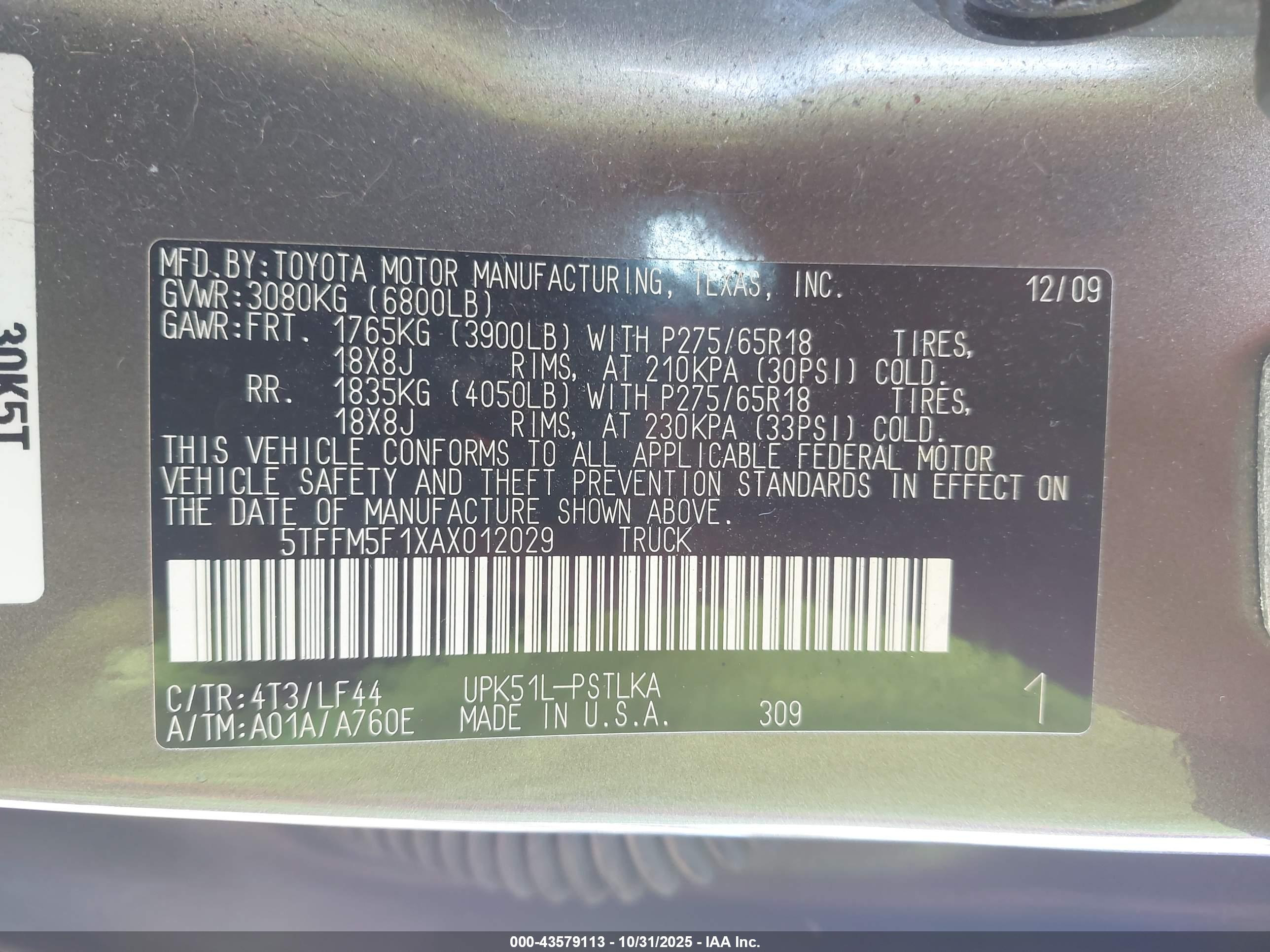 TOYOTA TUNDRA image 9