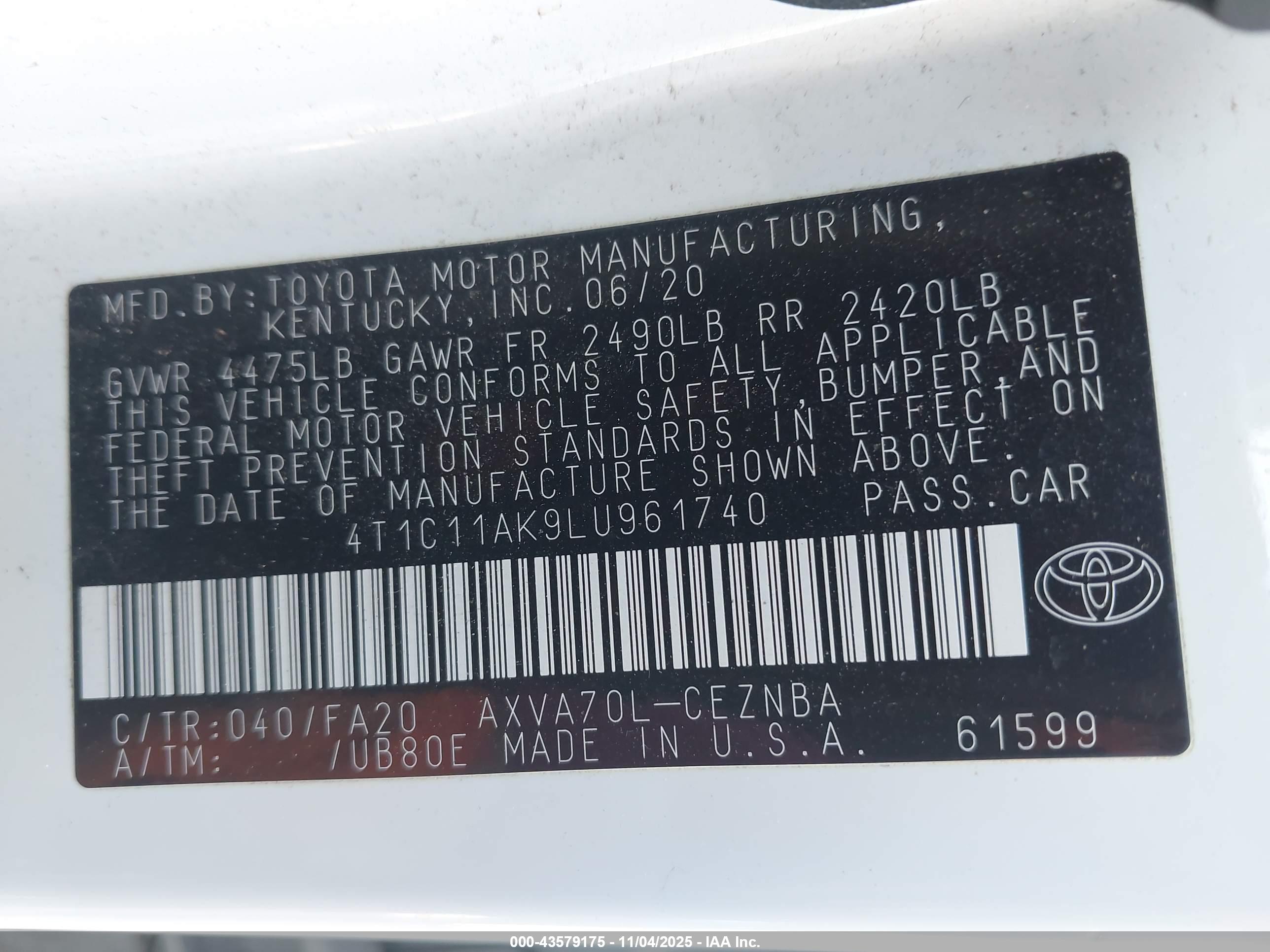 TOYOTA CAMRY image 9