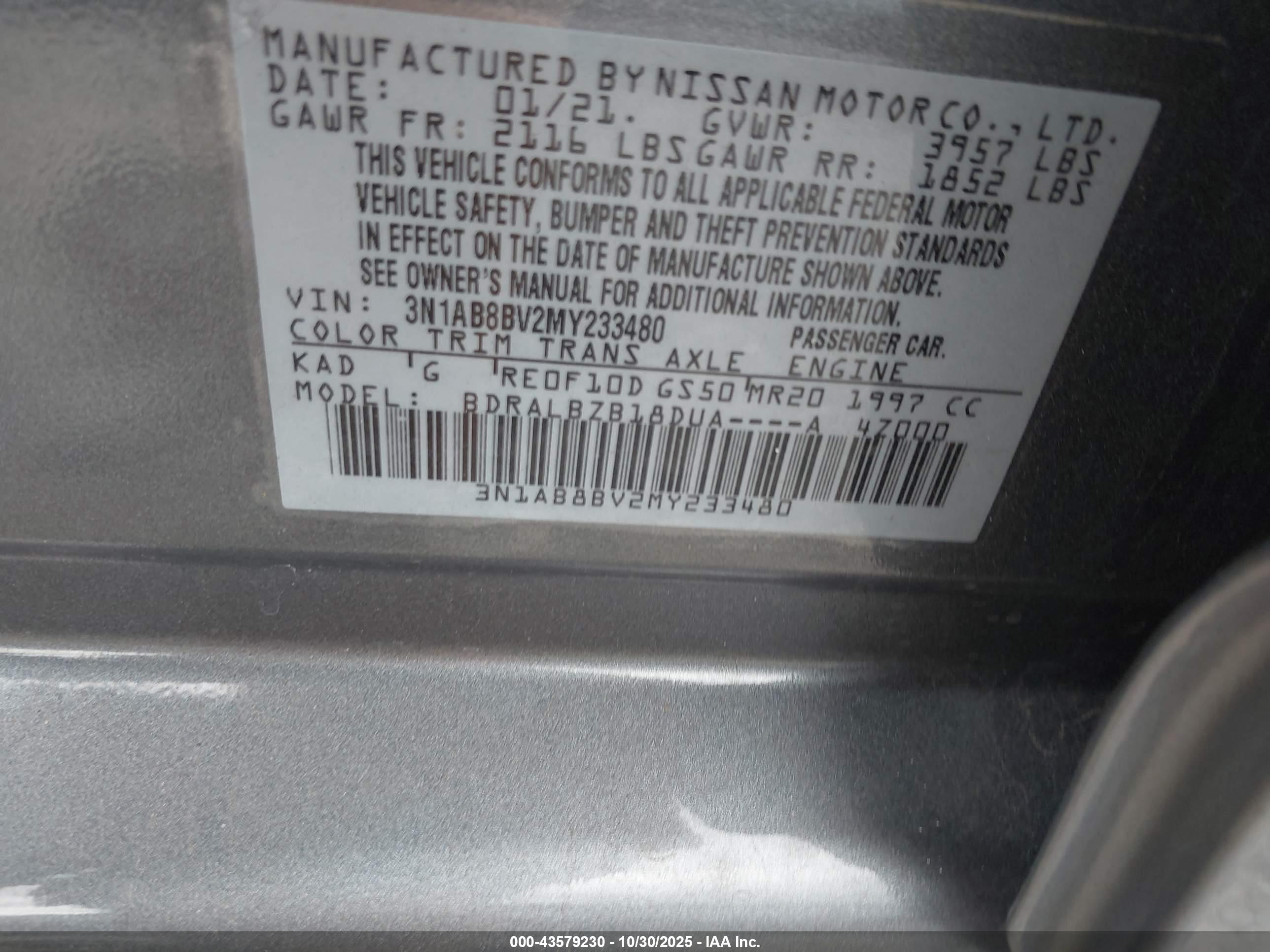 NISSAN SENTRA image 9